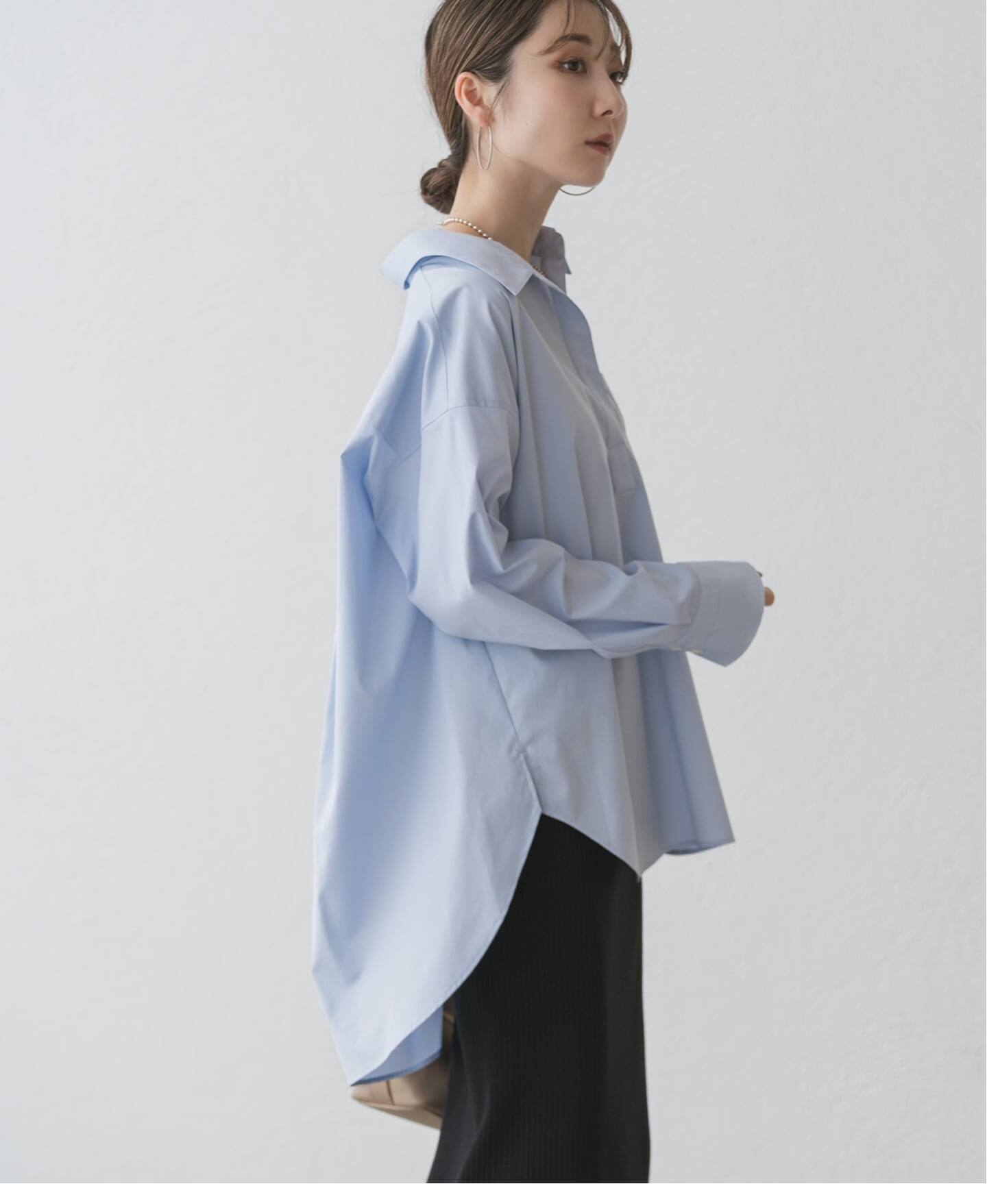 イージーケアコットンスキッパーシャツ（シャツ／ブラウス）｜NOBLE