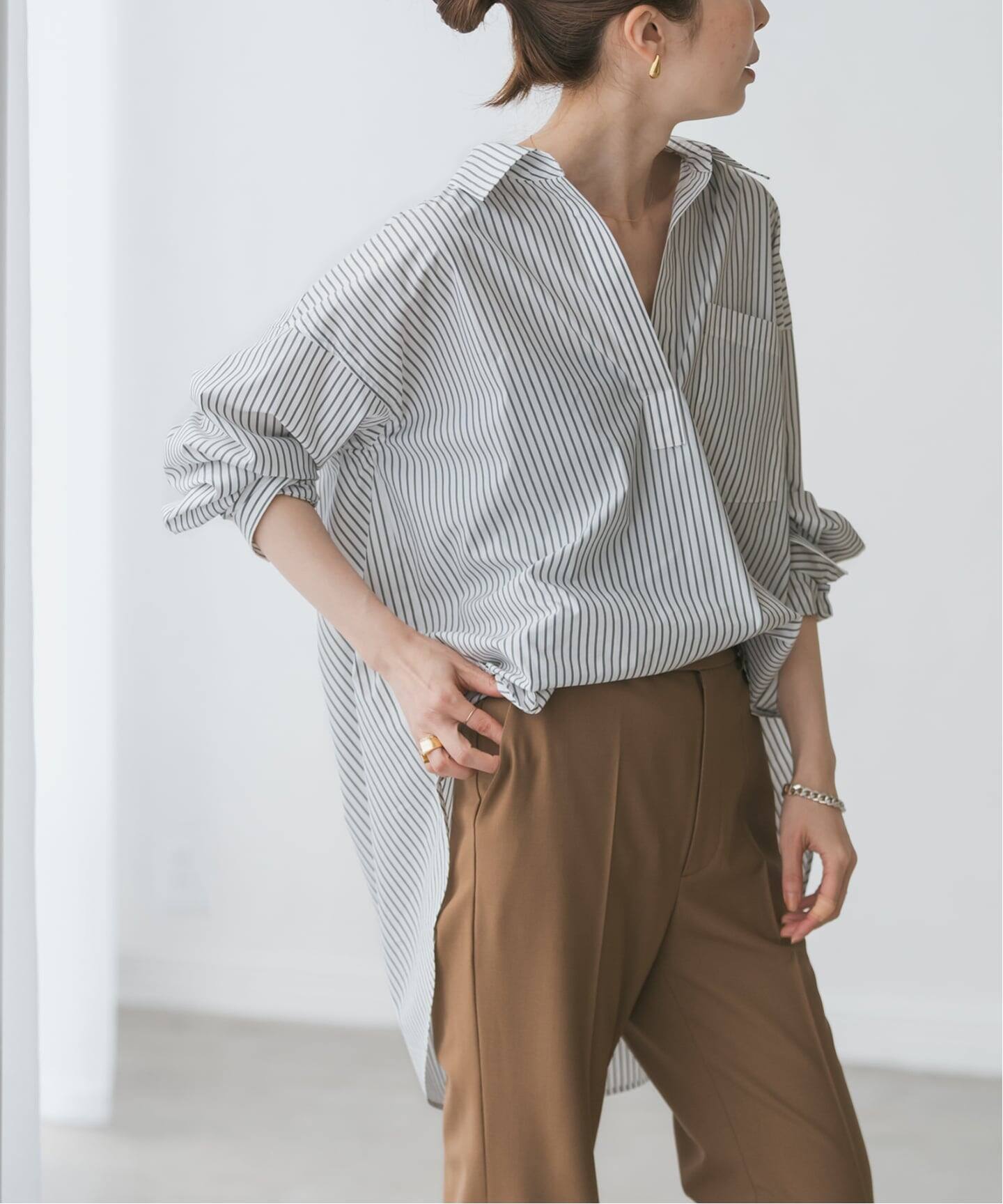 追加》イージーケアコットンスキッパーシャツ（シャツ／ブラウス