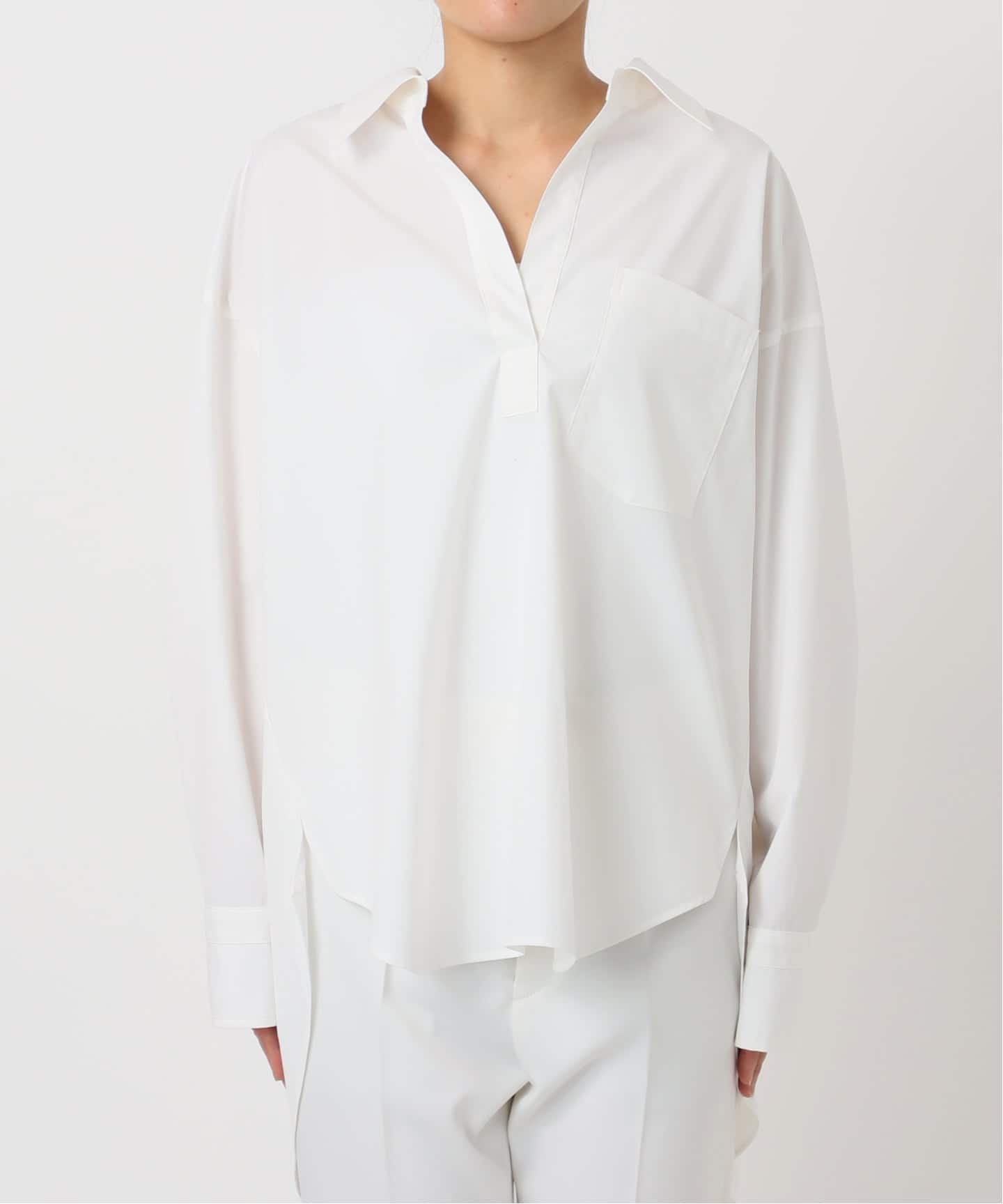 追加》イージーケアコットンスキッパーシャツ（シャツ／ブラウス