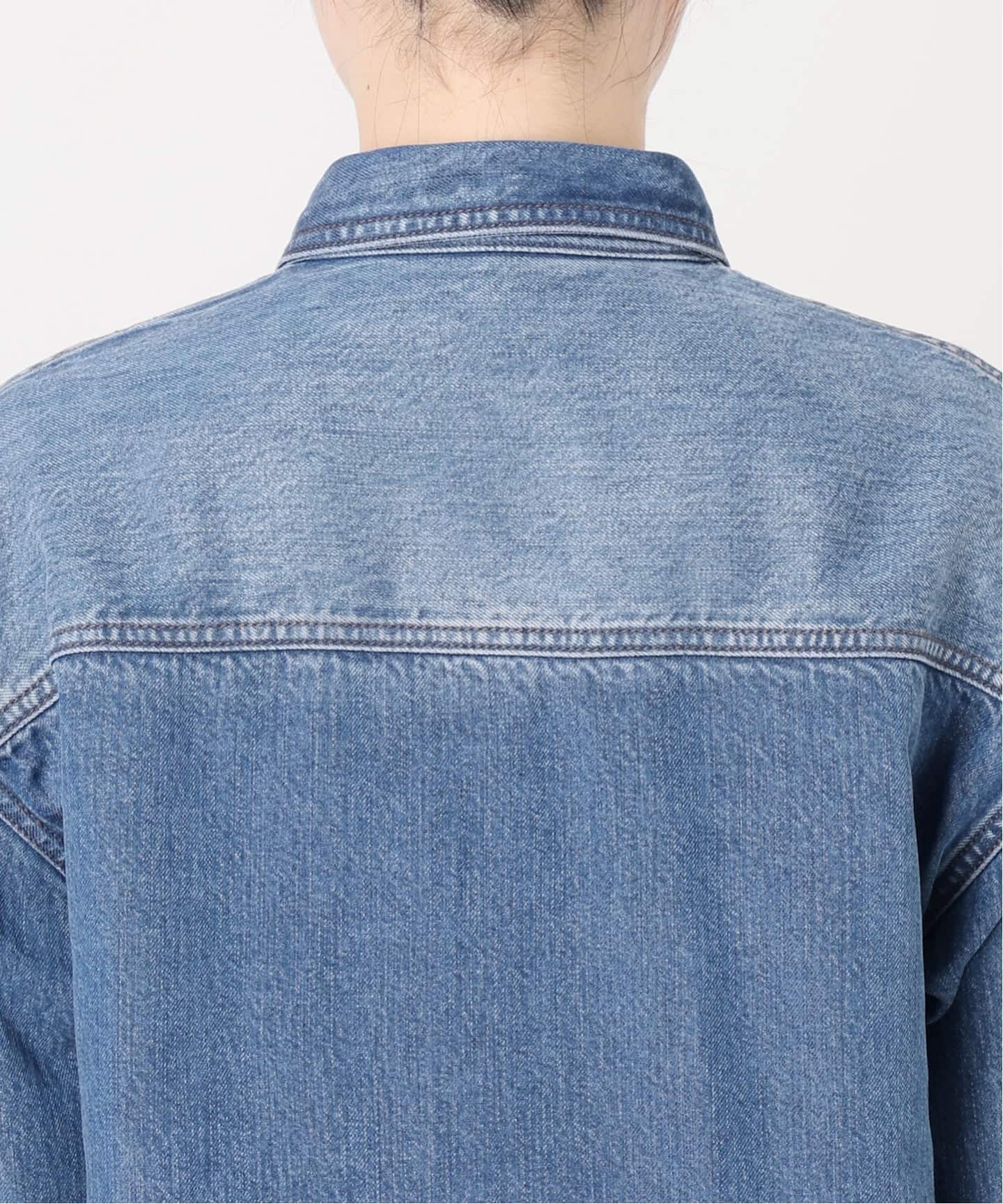 NOBLE スージングデニムビッグポケットSH 追加》スージングデニムビッグポケットシャツ3（シャツ