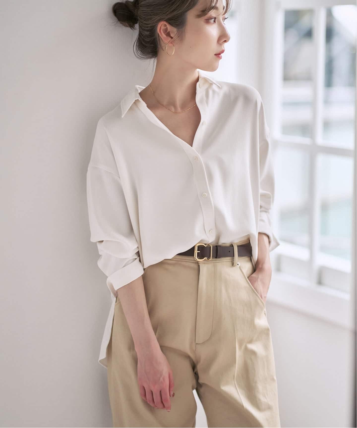 追加》シーズンカラープレーンシャツ14（シャツ／ブラウス）｜NOBLE