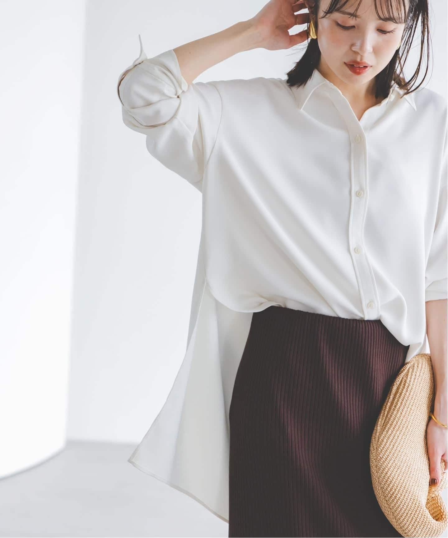 新品 ◎ NOBLE シーズンカラープレーンシャツ 追加》シーズンカラープレーンシャツ14（シャツ／ブラウス）｜NOBLE