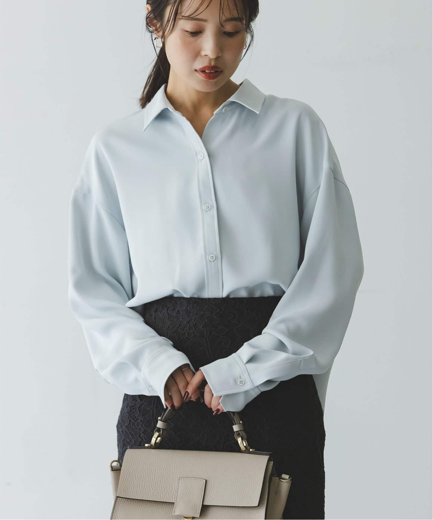 【新品未使用】NOBLEシーズンカラープレーンシャツ ノーブル NOBLE 《追加》シーズンカラープレーンシャツ14 （ホワイト