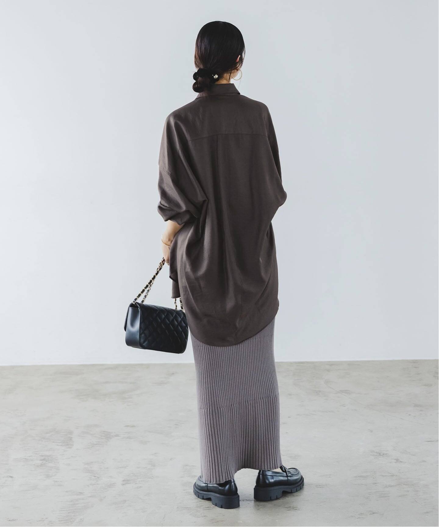 追加》イージーケアルーズドレープシャツ（シャツ／ブラウス）｜NOBLE