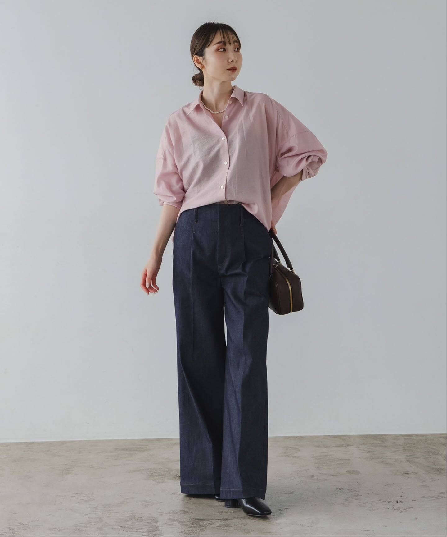 NOBLE イージーケアルーズドレープシャツ 追加》イージーケアルーズドレープシャツ（シャツ／ブラウス）｜NOBLE