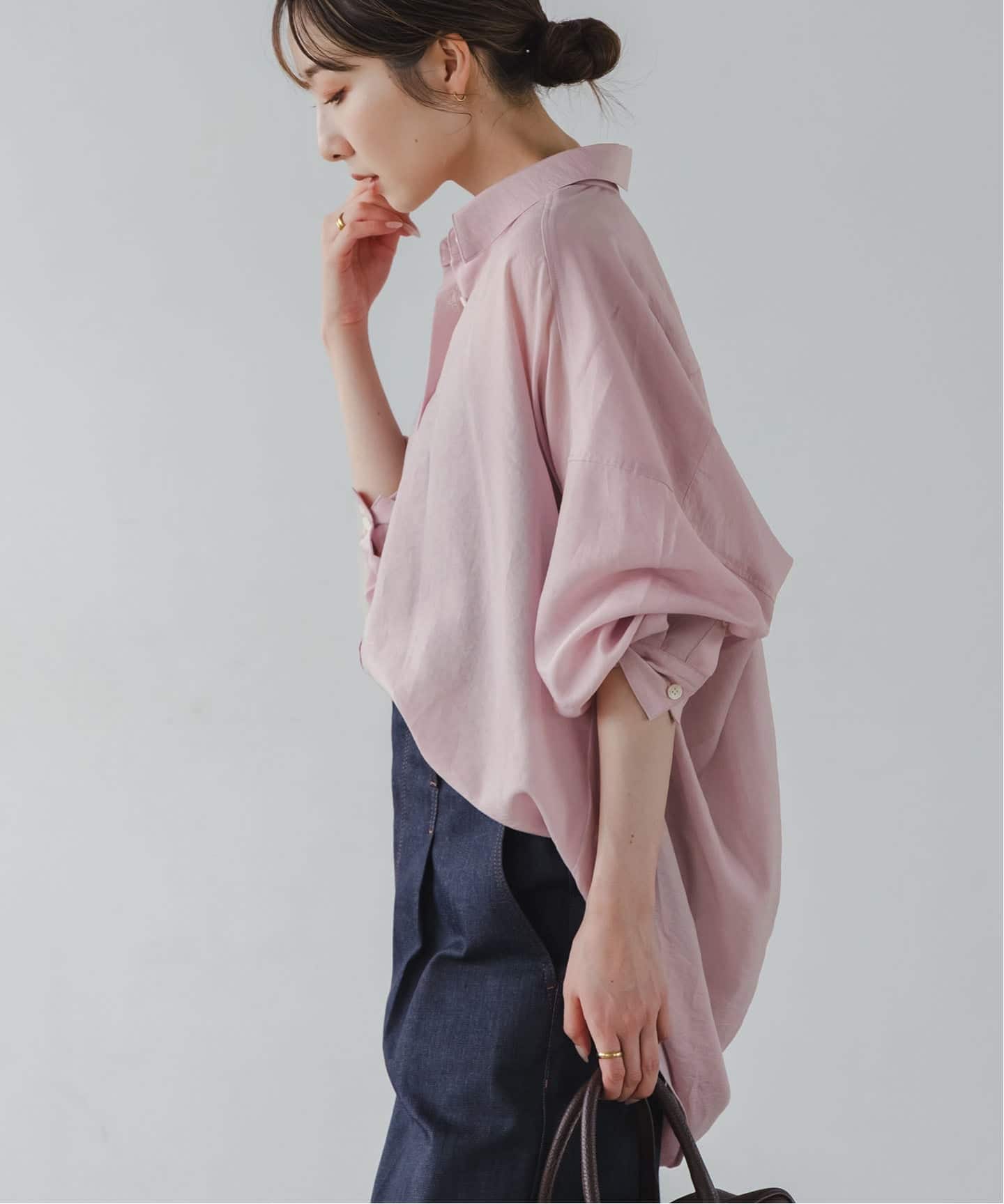 NOBLE イージーケアルーズドレープシャツ 追加》イージーケアルーズドレープシャツ（シャツ／ブラウス）｜NOBLE