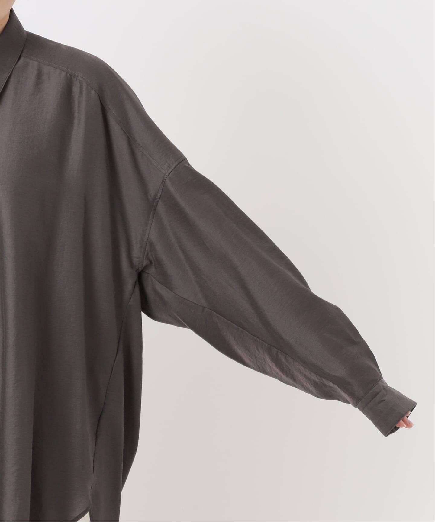 追加》イージーケアルーズドレープシャツ（シャツ／ブラウス