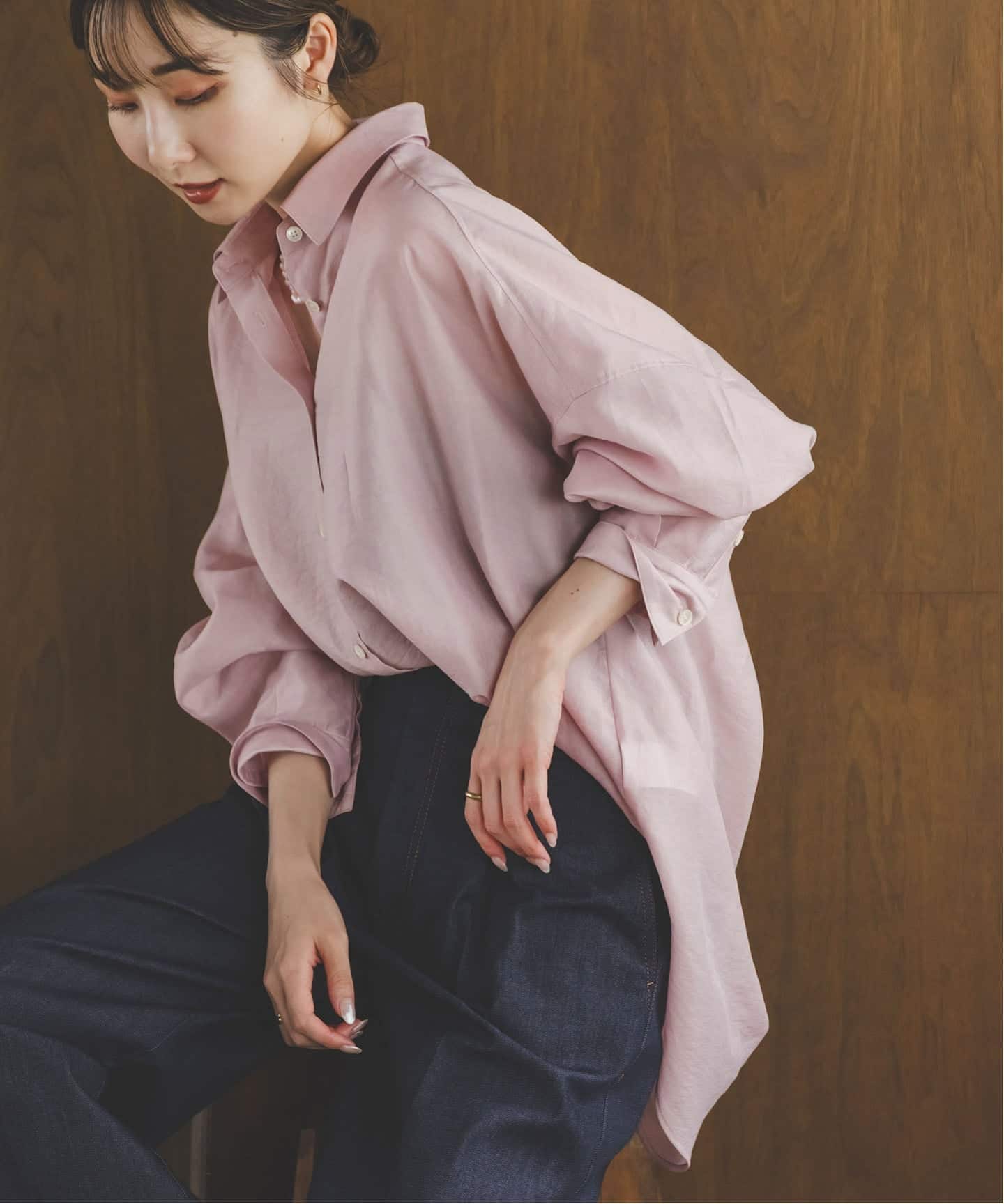 NOBLE イージーケアルーズドレープシャツ 追加》イージーケアルーズドレープシャツ | ノーブル(Noble