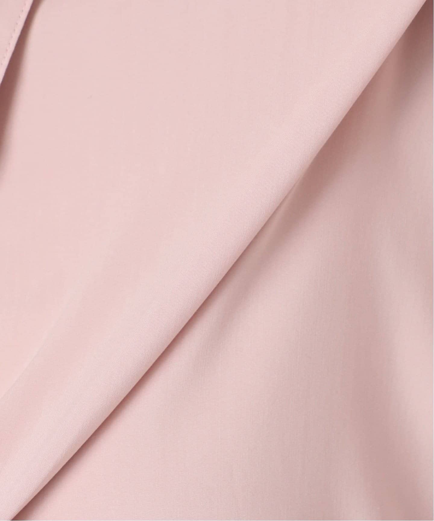 NOBLE 美品 イージーケアルーズドレープシャツ ピンク