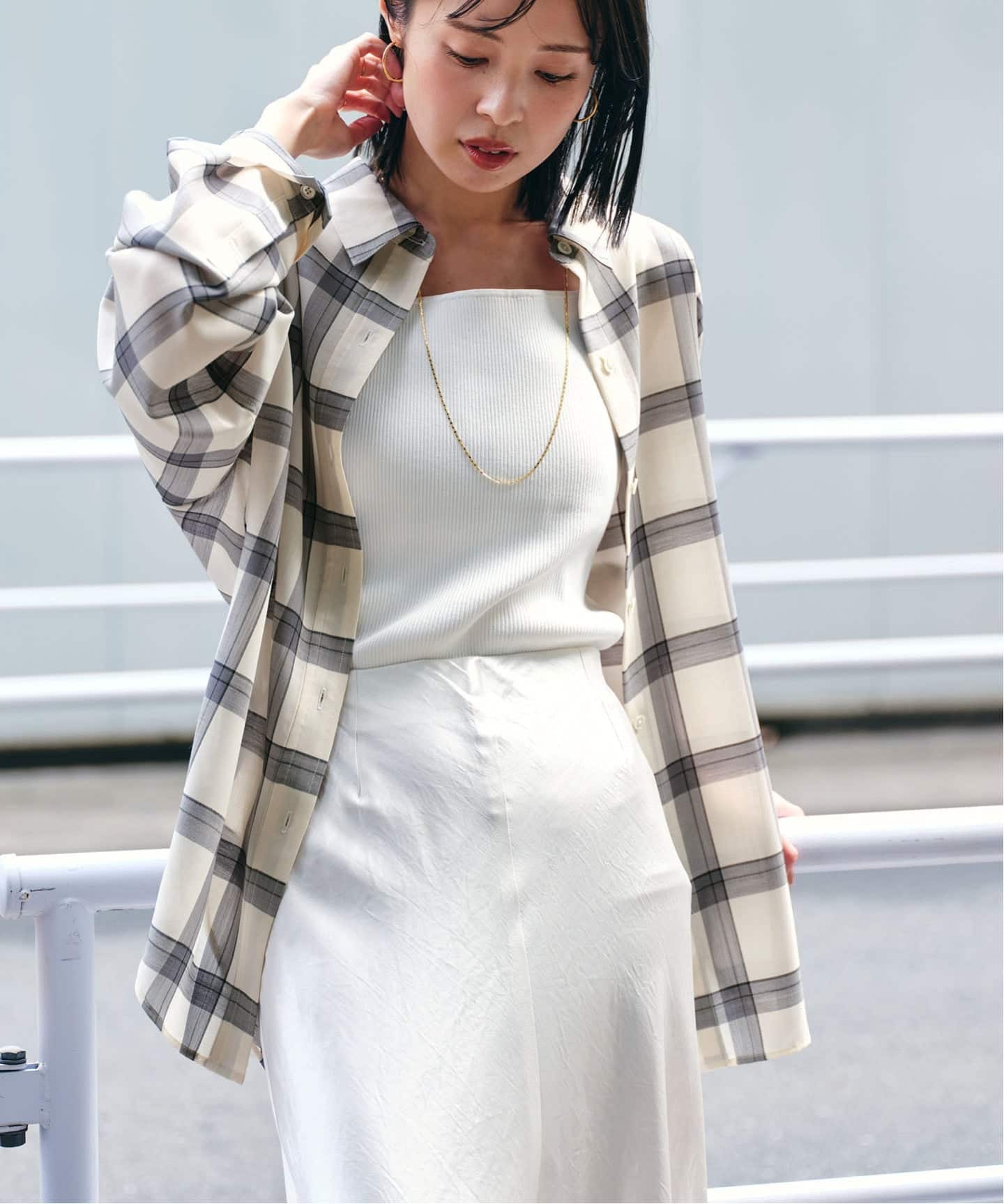 ノーブル（Noble）/ビエラチェックエフォートレスシャツ ビエラチェックエフォートレスシャツ（シャツ／ブラウス）｜NOBLE