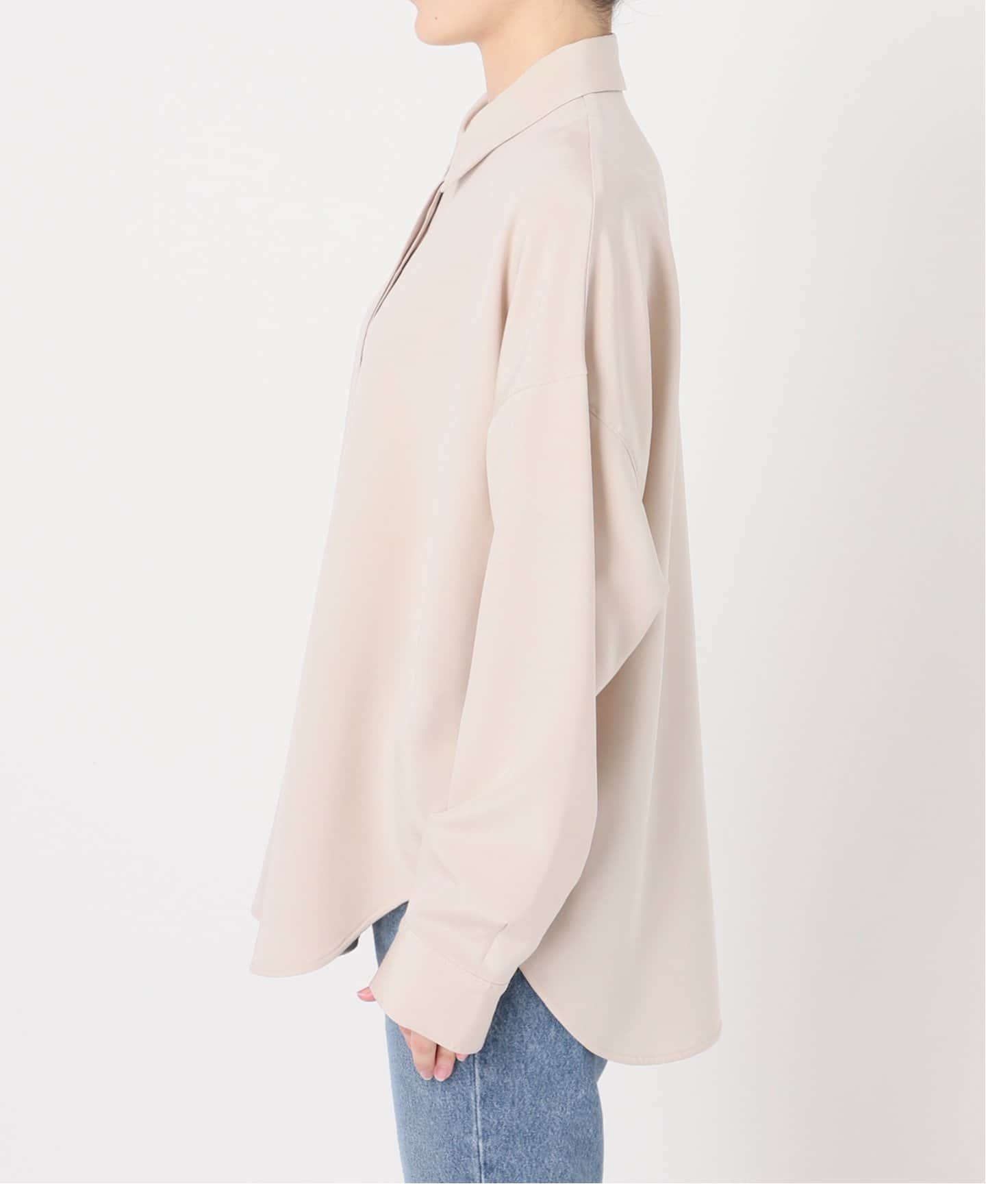 値下げ　NOBLE ELENI/エルニ メッシュレギュラーワイドシャツ ELENI/エルニ ウールオックスワイドシャツ（シャツ／ブラウス