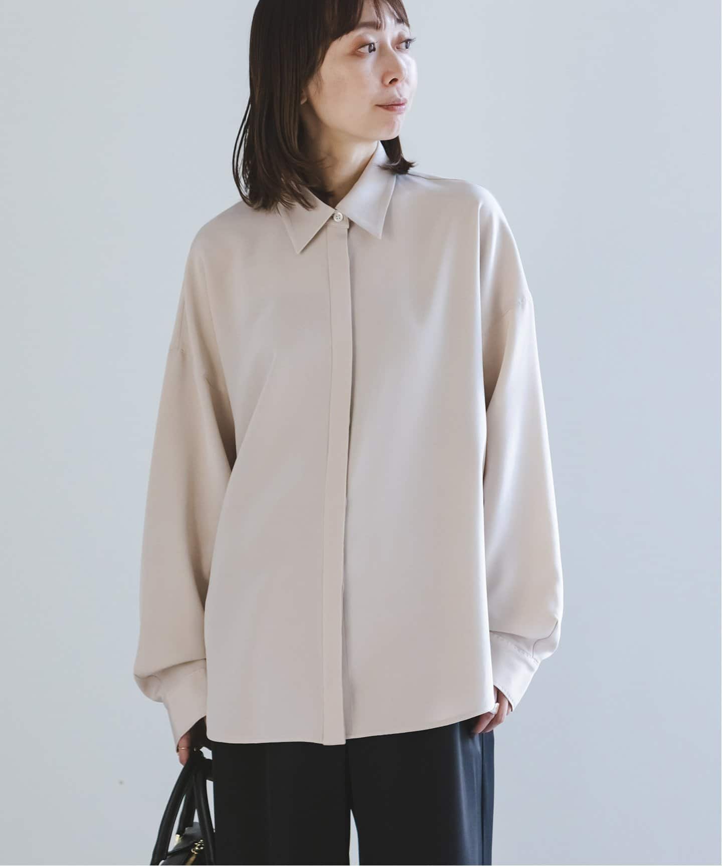 ELENI/エルニ シルクヘビーデシンシャツ(シャツ/ブラウス ELENI/エルニ シルクヘビーデシンシャツ(シャツ/ブラウス