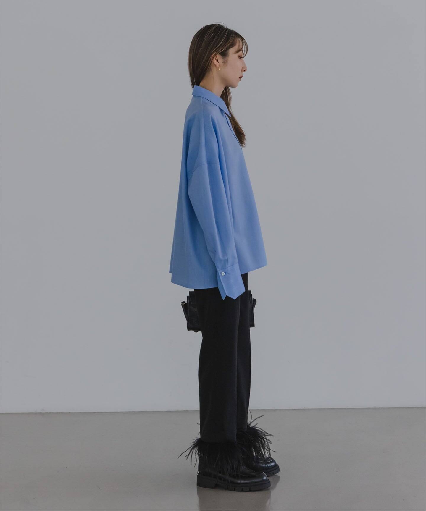 NOBLE ELENI/エルニ メッシュレギュラーワイドシャツ ELENI/エルニ ウールオックスワイドシャツ（シャツ／ブラウス