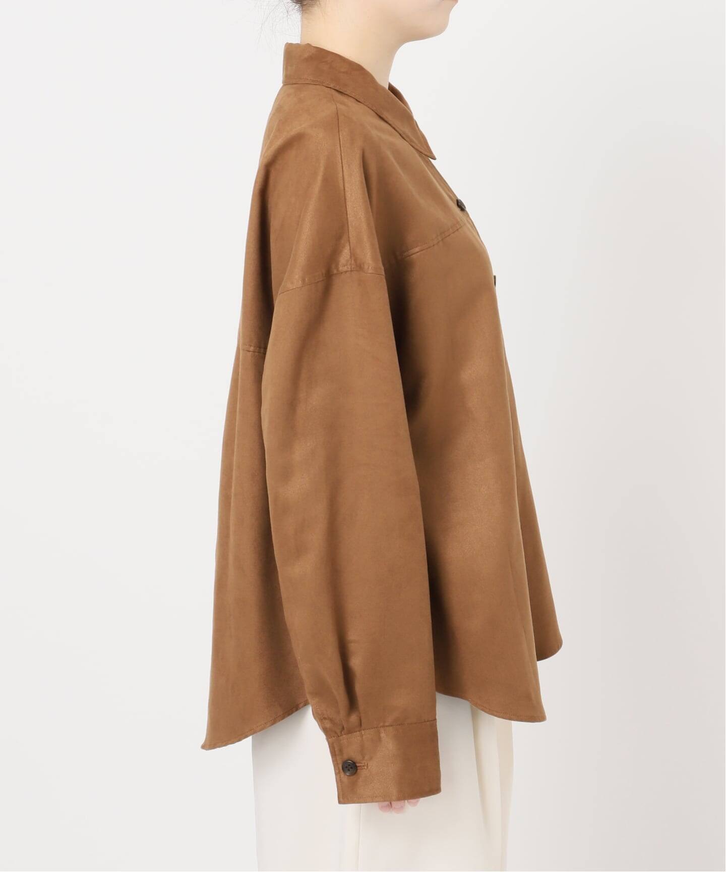 フェイクスエードオーバーシャツ（シャツ／ブラウス）｜NOBLE