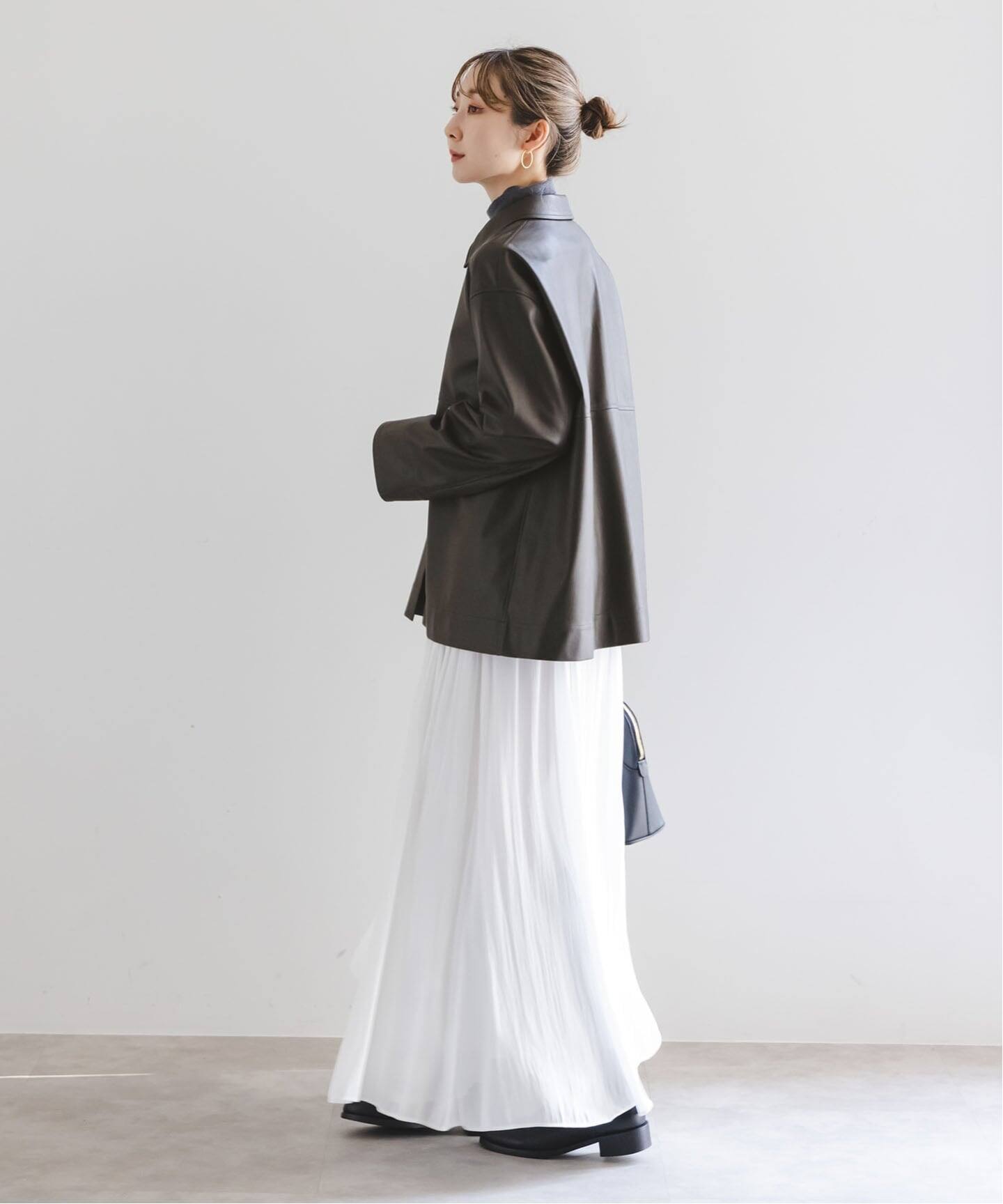 フェイクレザーオーバーシャツ（シャツ／ブラウス）｜NOBLE（ノーブル