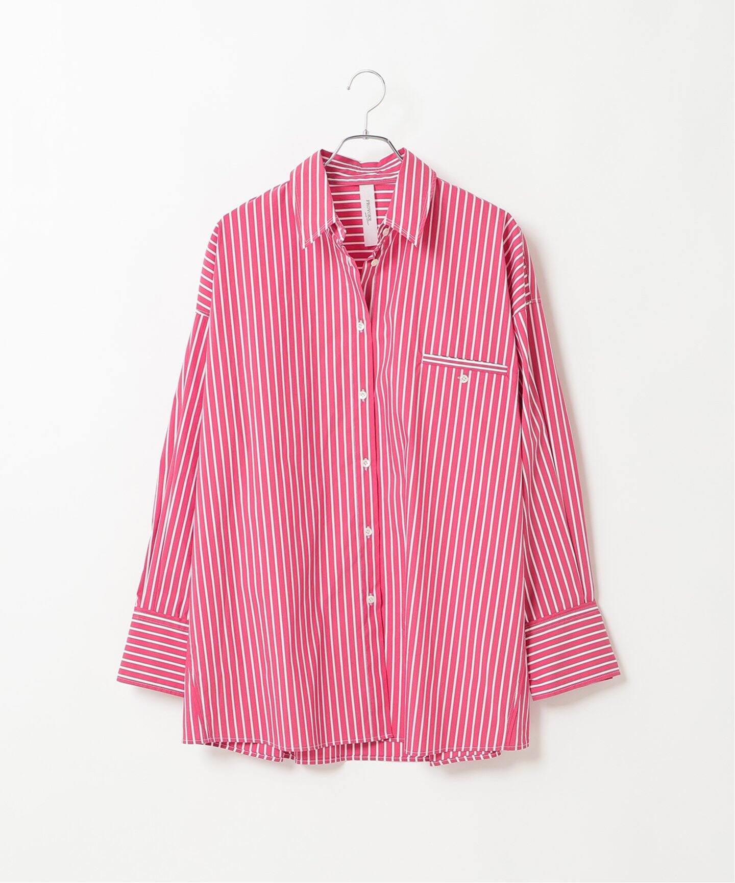 ブラウス シャツ 「PROVOKE/プロヴォーク」Super big stripeシャツ レディース ブラウス シャツ 「PROVOKE/プロヴォーク」Super big stripe