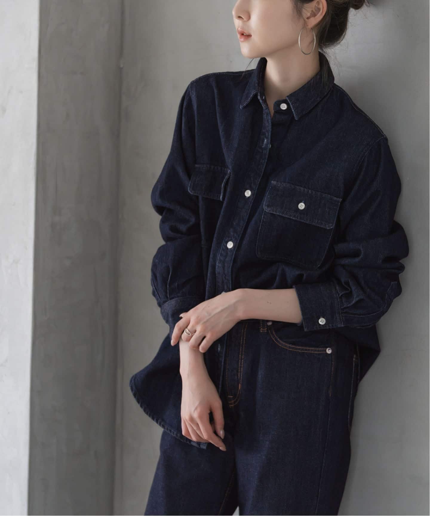 美品 NOBLE ノーブル オールインワン フリーサイズ ブラウン 茶 長袖 Noble（ノーブル）の「カットサテンプルオーバー（Tシャツ