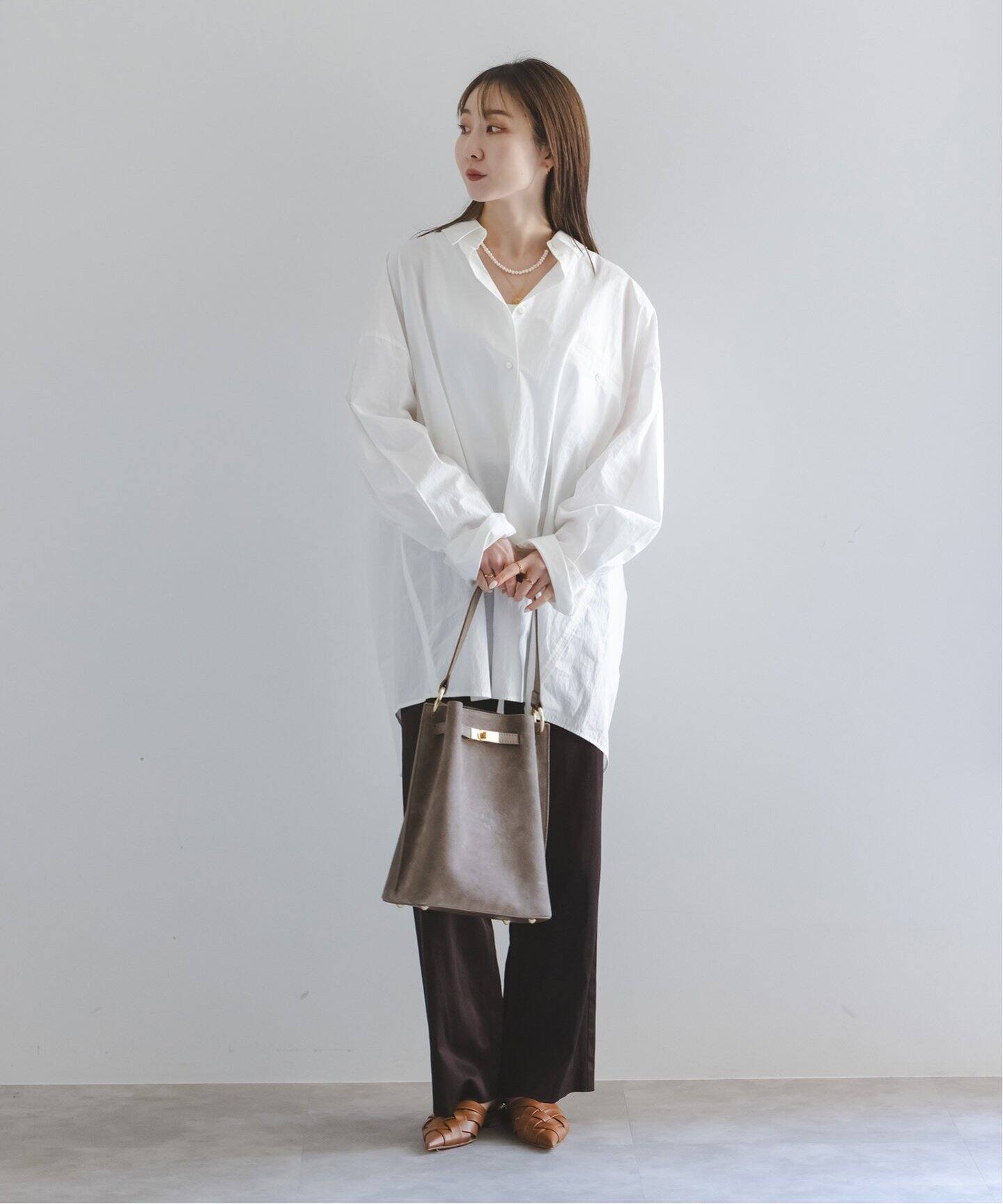 PROVOKE/プロヴォーク super big shirt(ホワイト)（シャツ