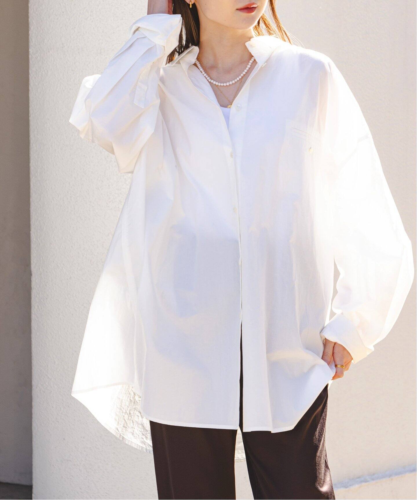 PROVOKE/プロヴォーク super big shirt(ホワイト)