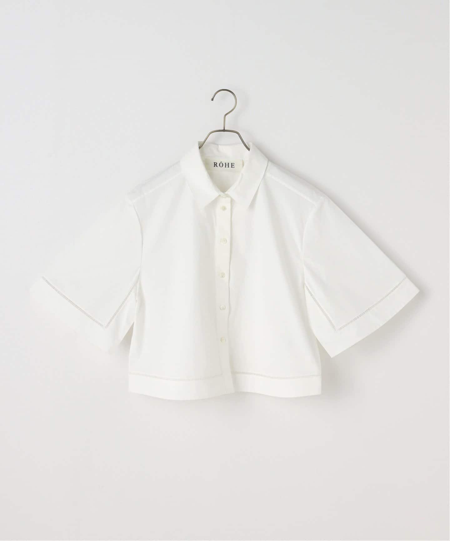 トップス noble ROHE/ロヘ Ladder embroidered poplin shirt（シャツ／ブラウス
