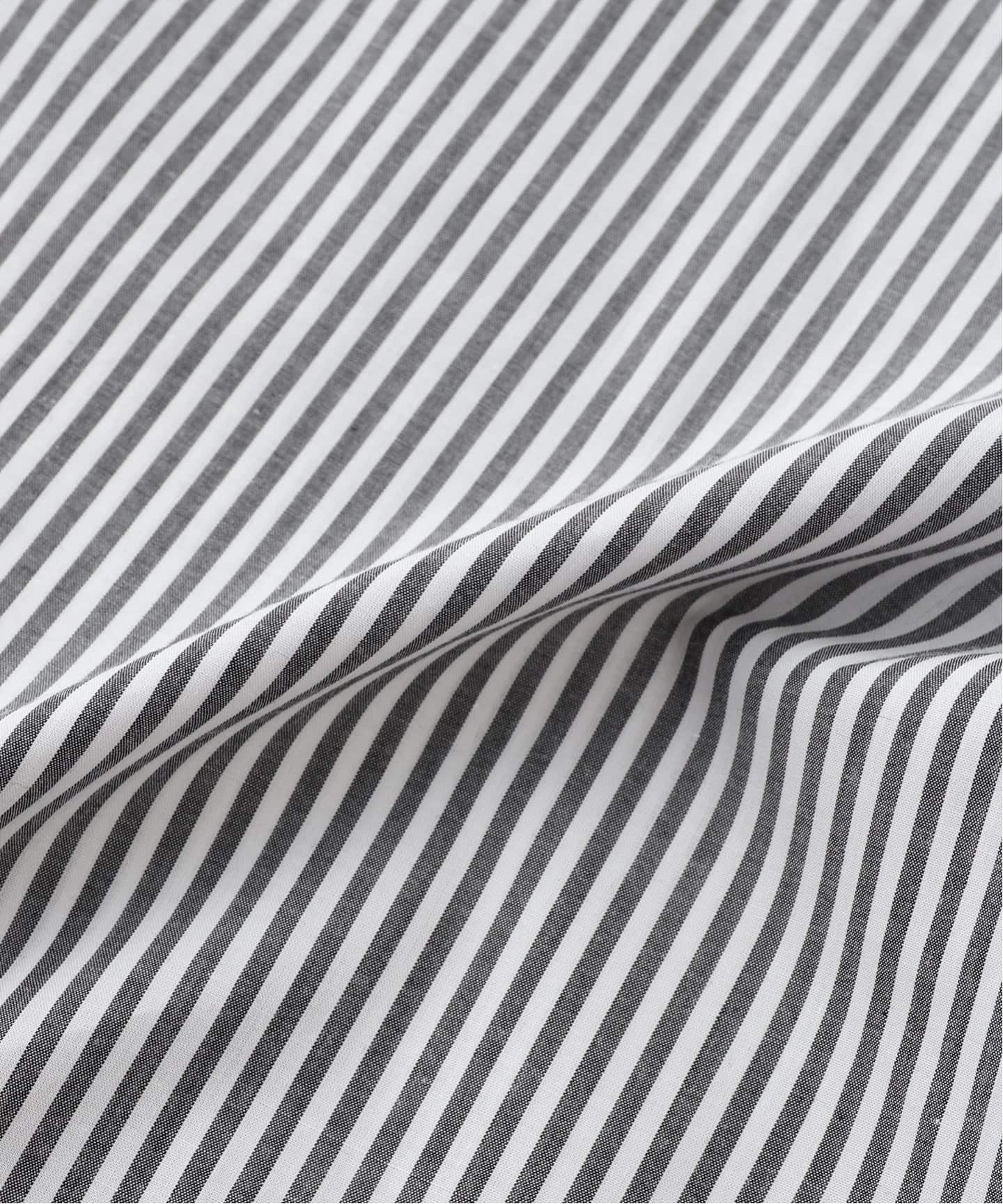 エディフィス（EDIFICE）/D．SHORT ROUND TAB クレリック ストライプ D.SHORT ROUND TAB クレリック ストライプ（シャツ／ブラウス