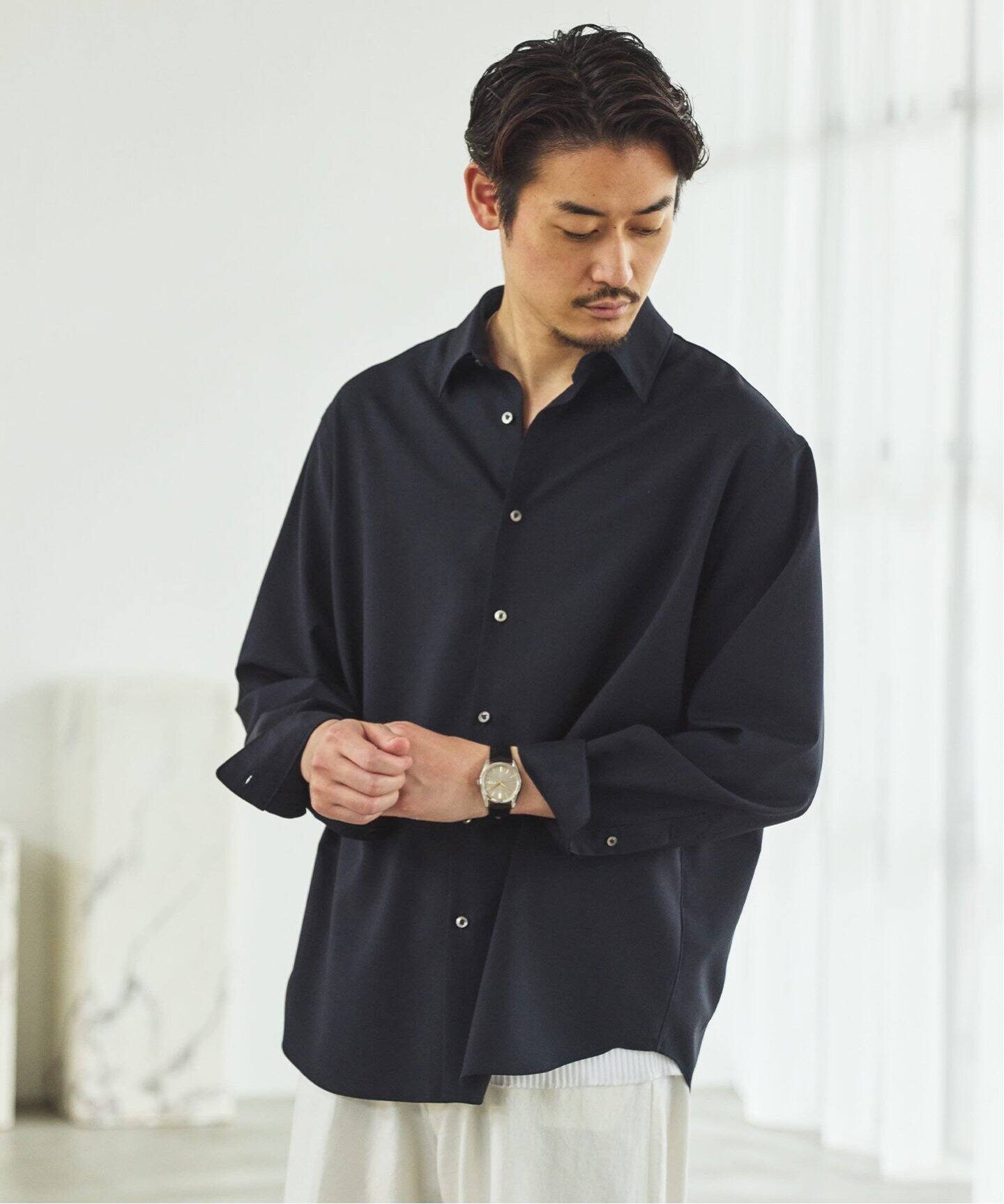 SUPER 100's ウール レギュラー シャツ（シャツ／ブラウス）｜EDIFICE