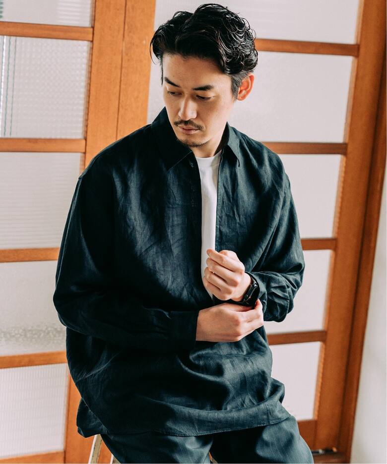 リネン スキッパーシャツ（シャツ／ブラウス）｜EDIFICE（エディフィス 