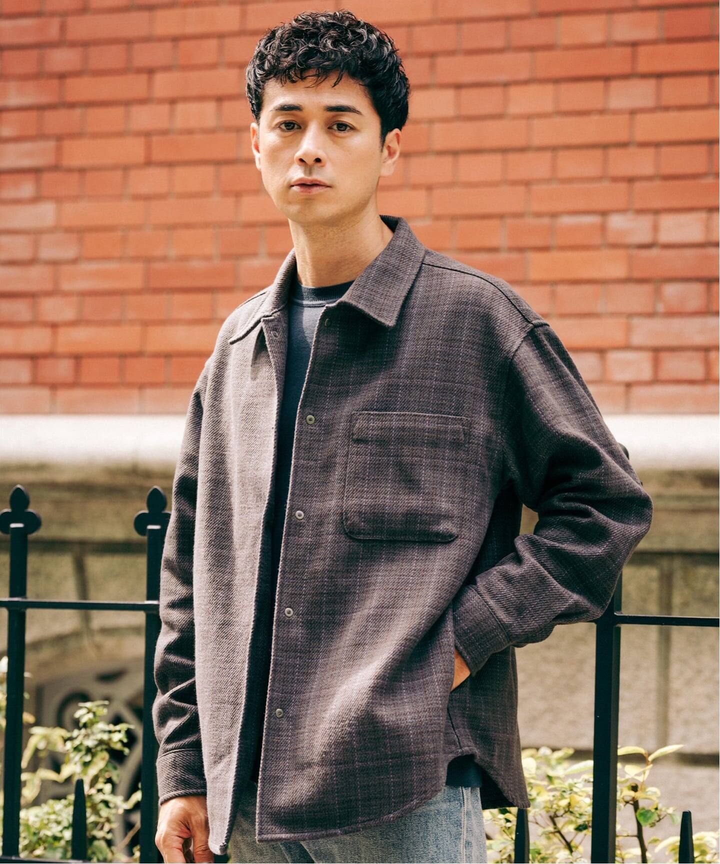 コットン ツイード リングドット シャツ（シャツ／ブラウス）｜EDIFICE