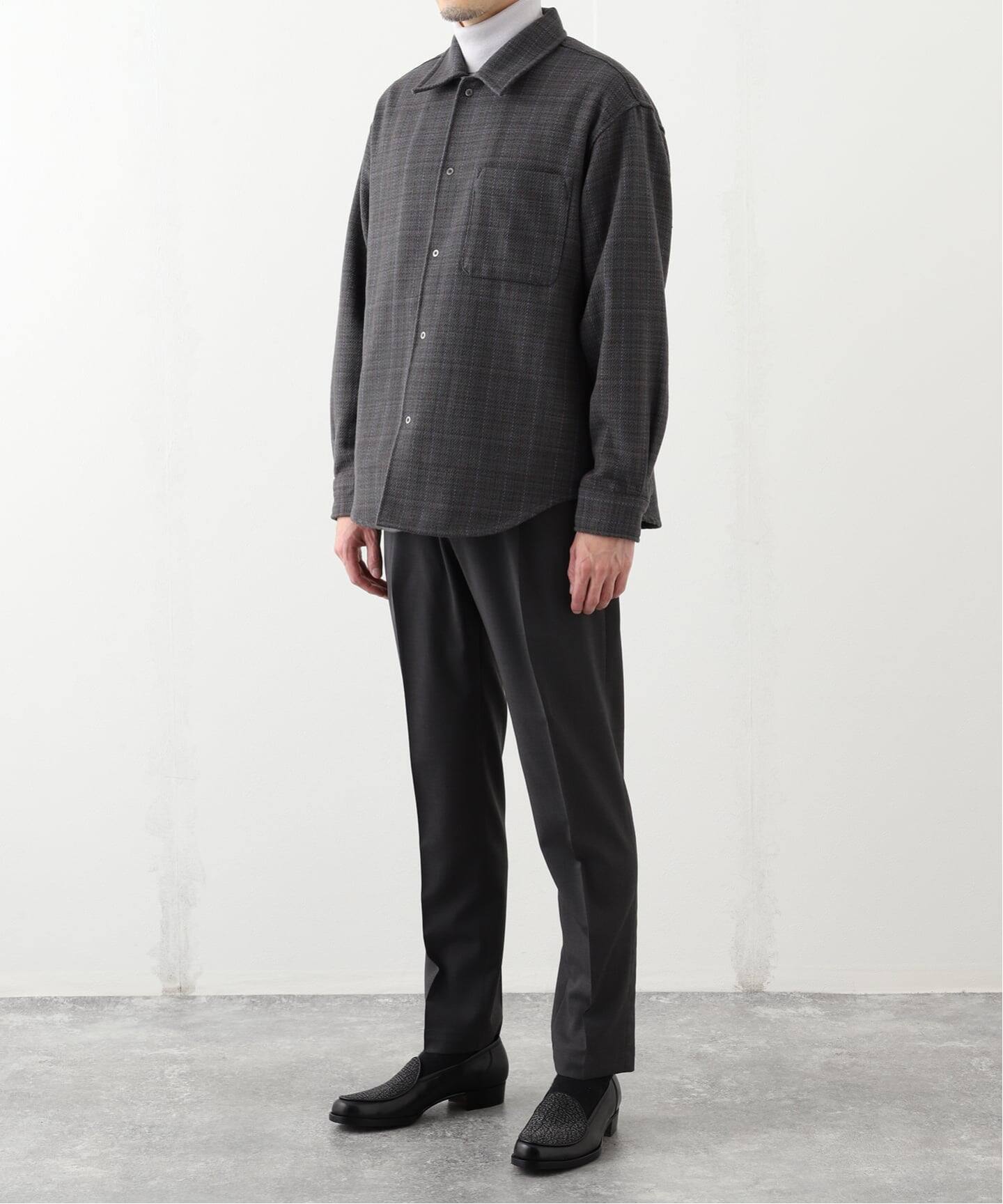 コットン ツイード リングドット シャツ（シャツ／ブラウス）｜EDIFICE