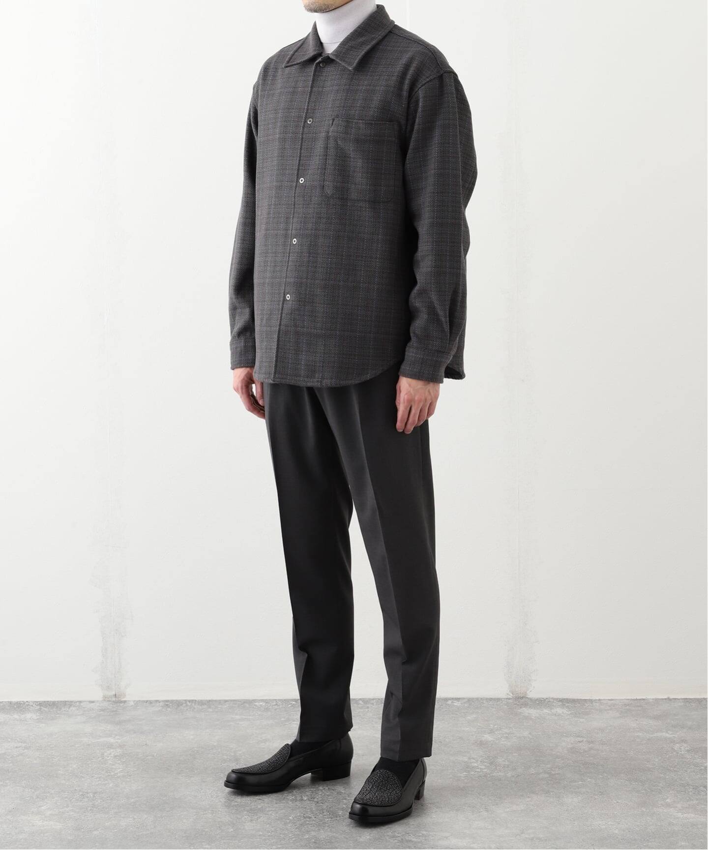 コットン ツイード リングドット シャツ（シャツ／ブラウス）｜EDIFICE