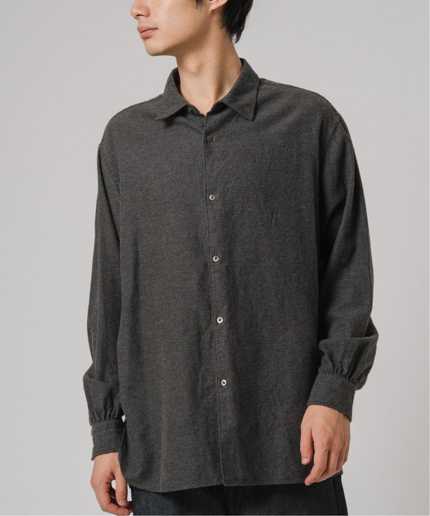 エディフィス（EDIFICE）/ETS．MATERIAUX(マテリオ) ネル フレンチ ワーク シャツ ETS.MATERIAUX(マテリオ) ネル フレンチ ワーク シャツ（シャツ