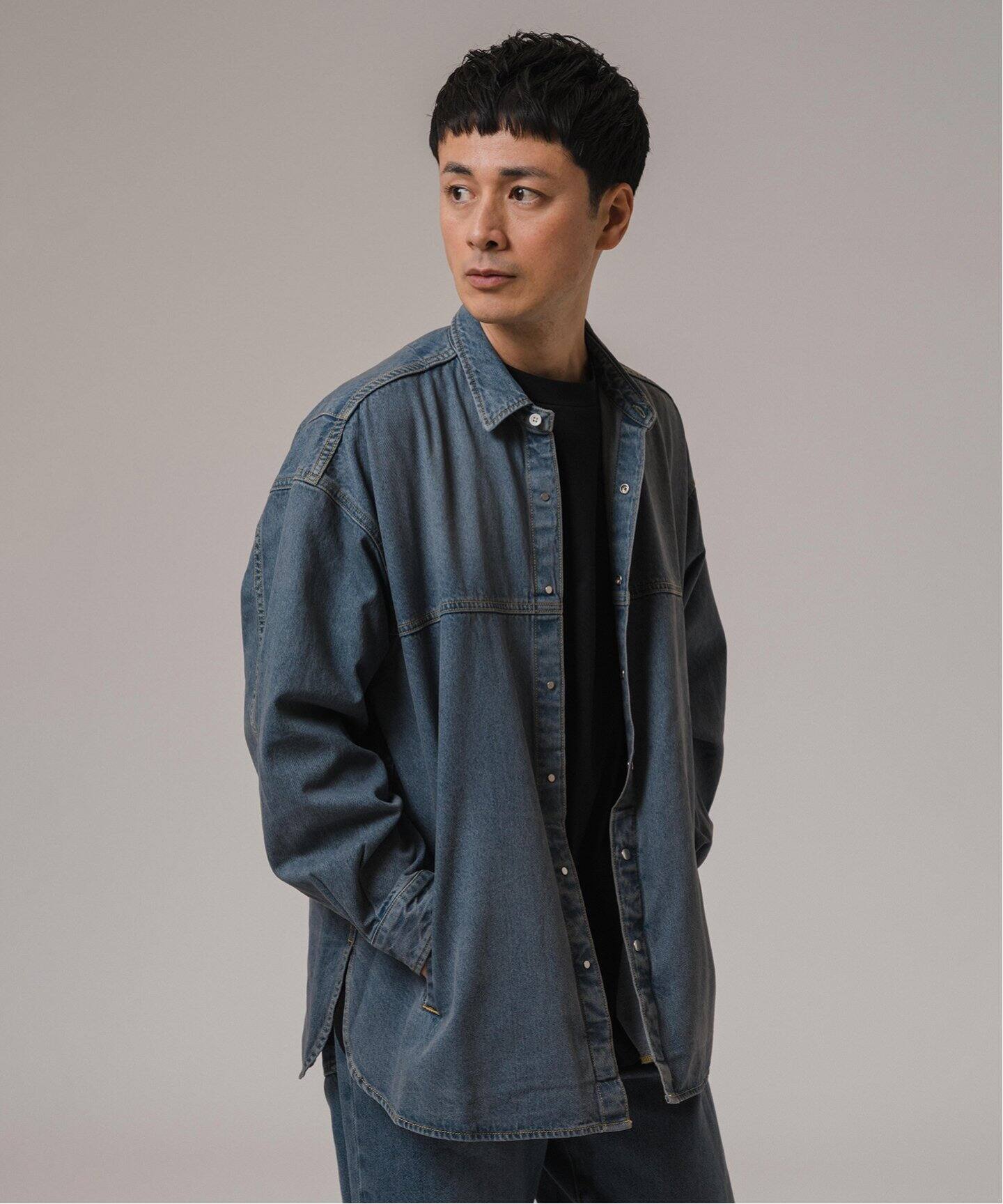c.❤︎　LE JEAN DE EDIFICE デニム シャツ LE JEAN DE EDIFICE 11オンス デニムシャツ（シャツ／ブラウス