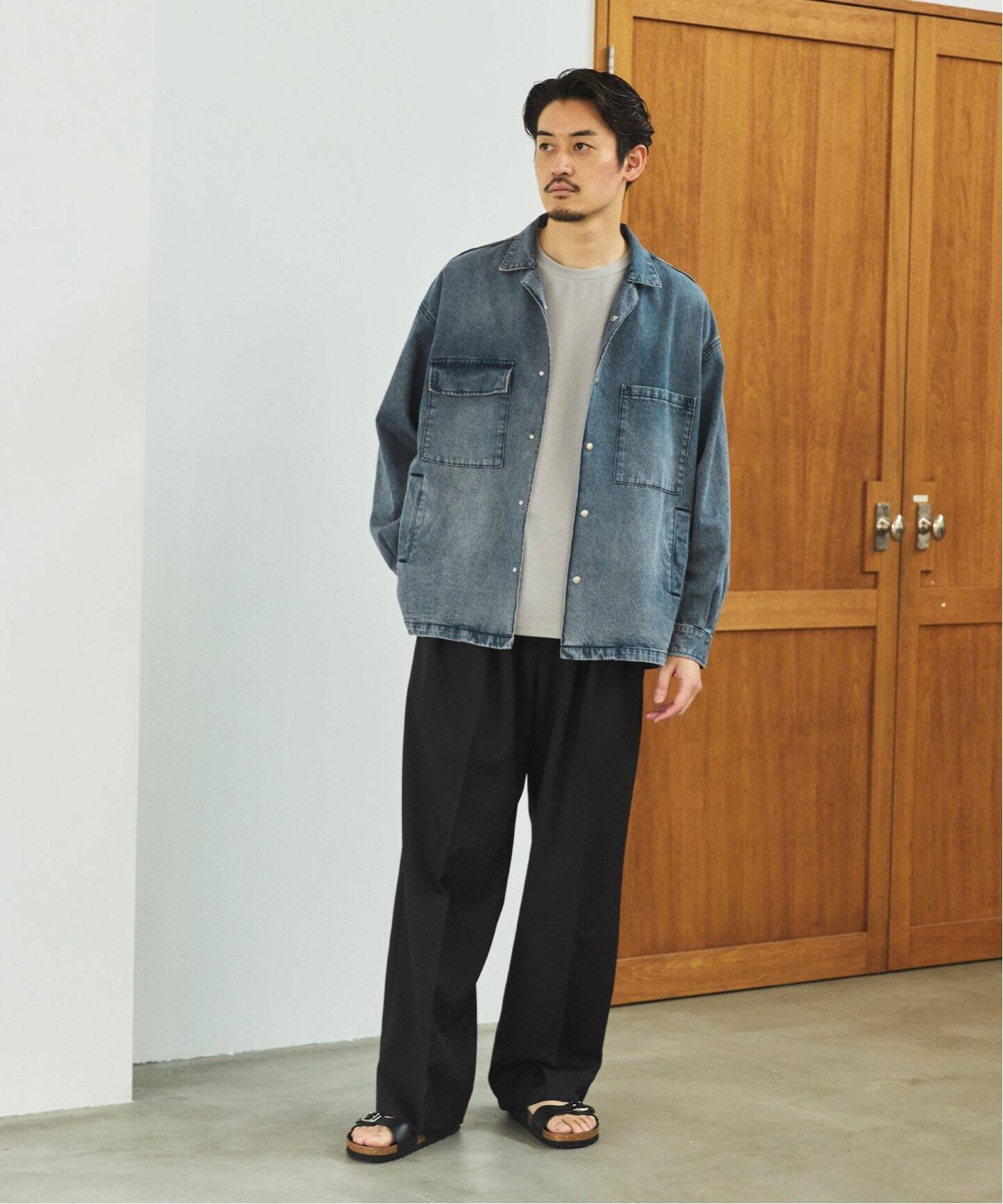 c.❤︎　LE JEAN DE EDIFICE デニム シャツ LE JEAN DE EDIFICE 11オンス デニムシャツ（シャツ／ブラウス