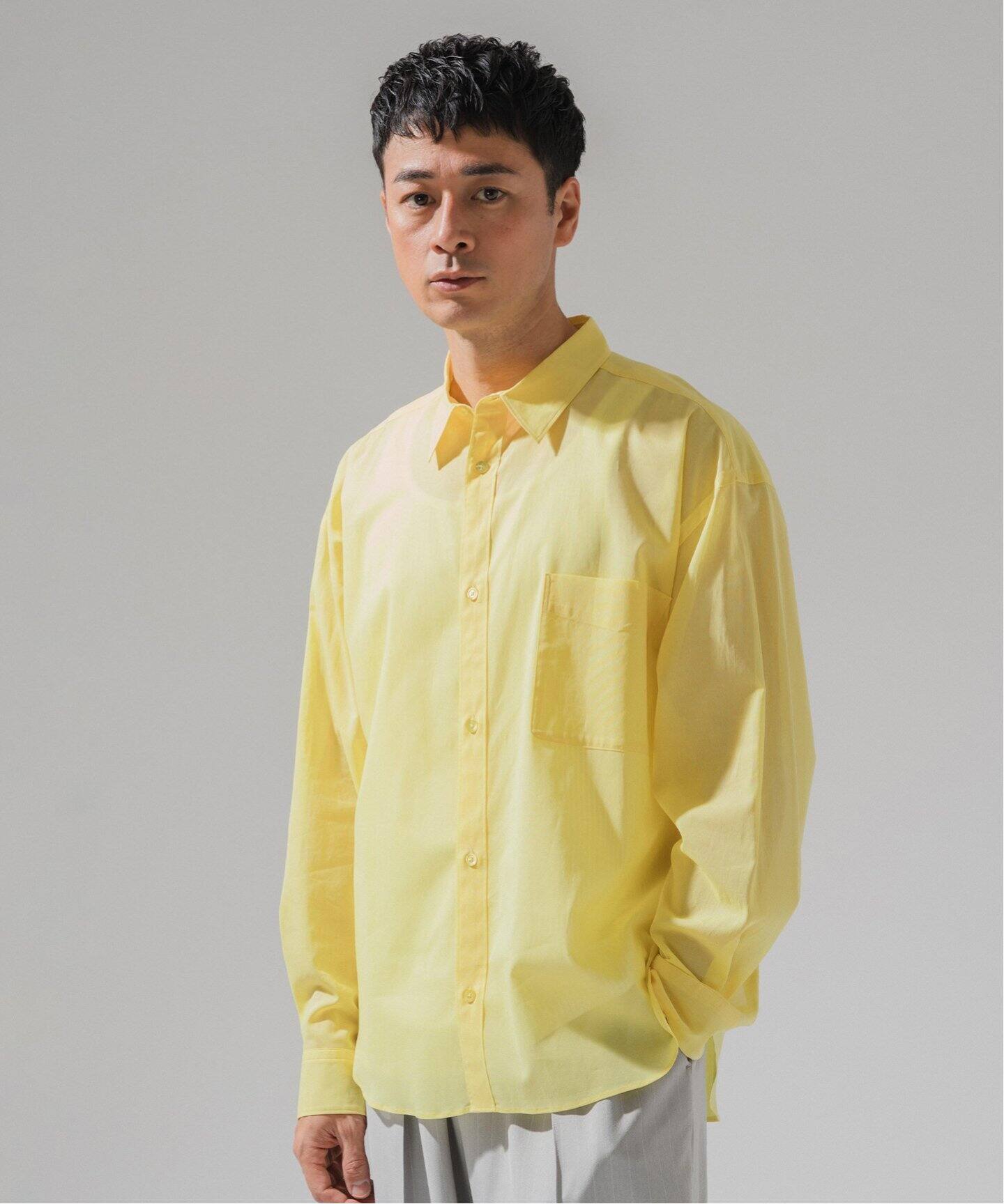 E. ボイルコットン シアーシャツ（シャツ／ブラウス）｜EDIFICE