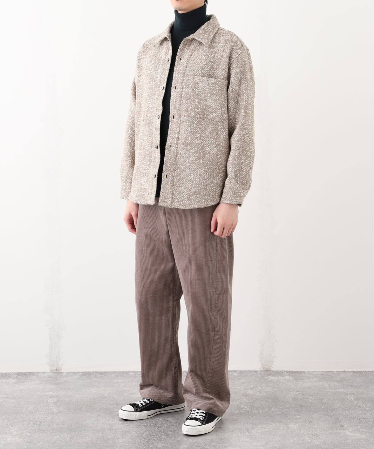 Frank ツイード シャツ ブルゾン（シャツ／ブラウス）｜EDIFICE