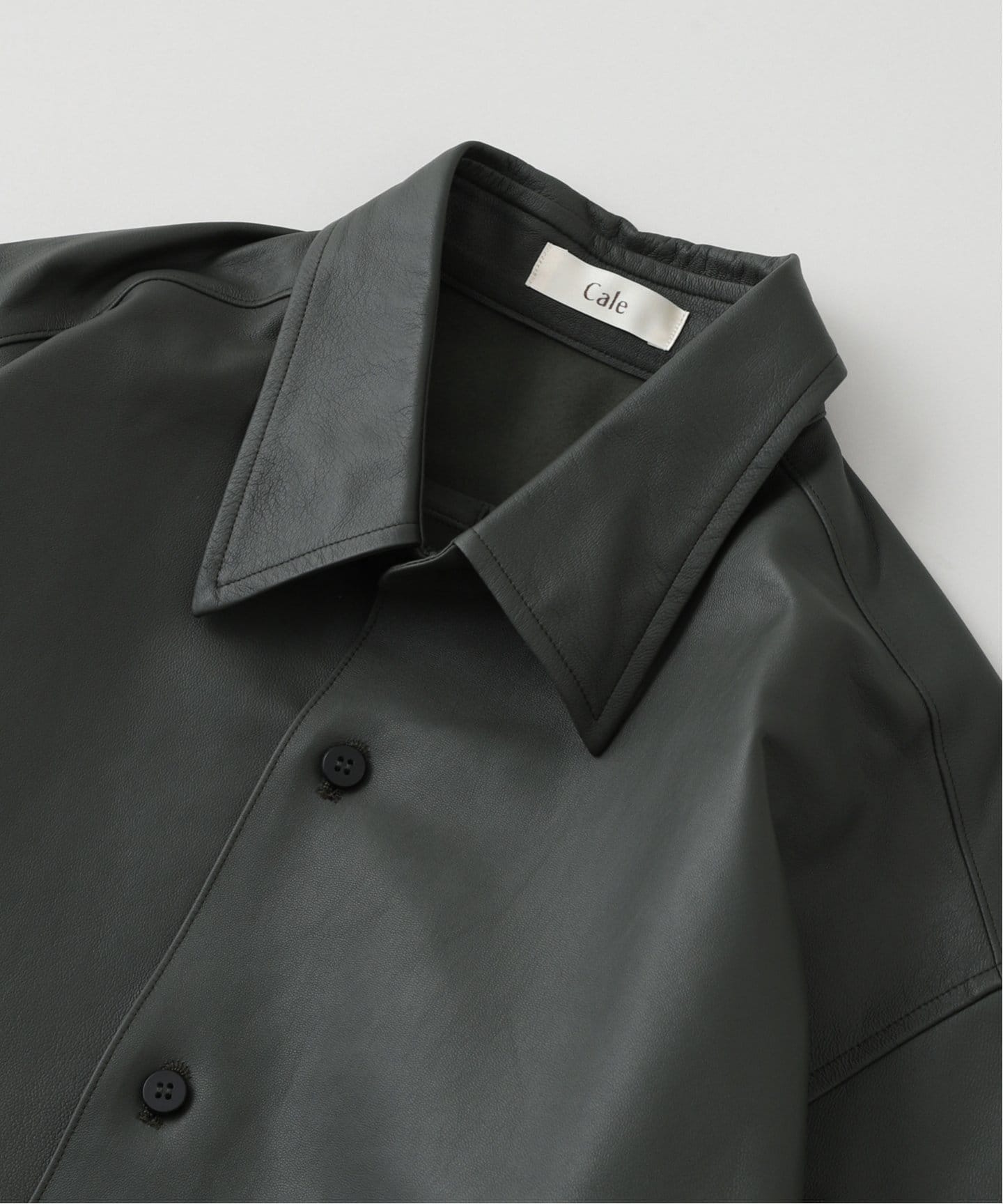 Cale#カル#ラムレザーライトシャツ 【公式通販】