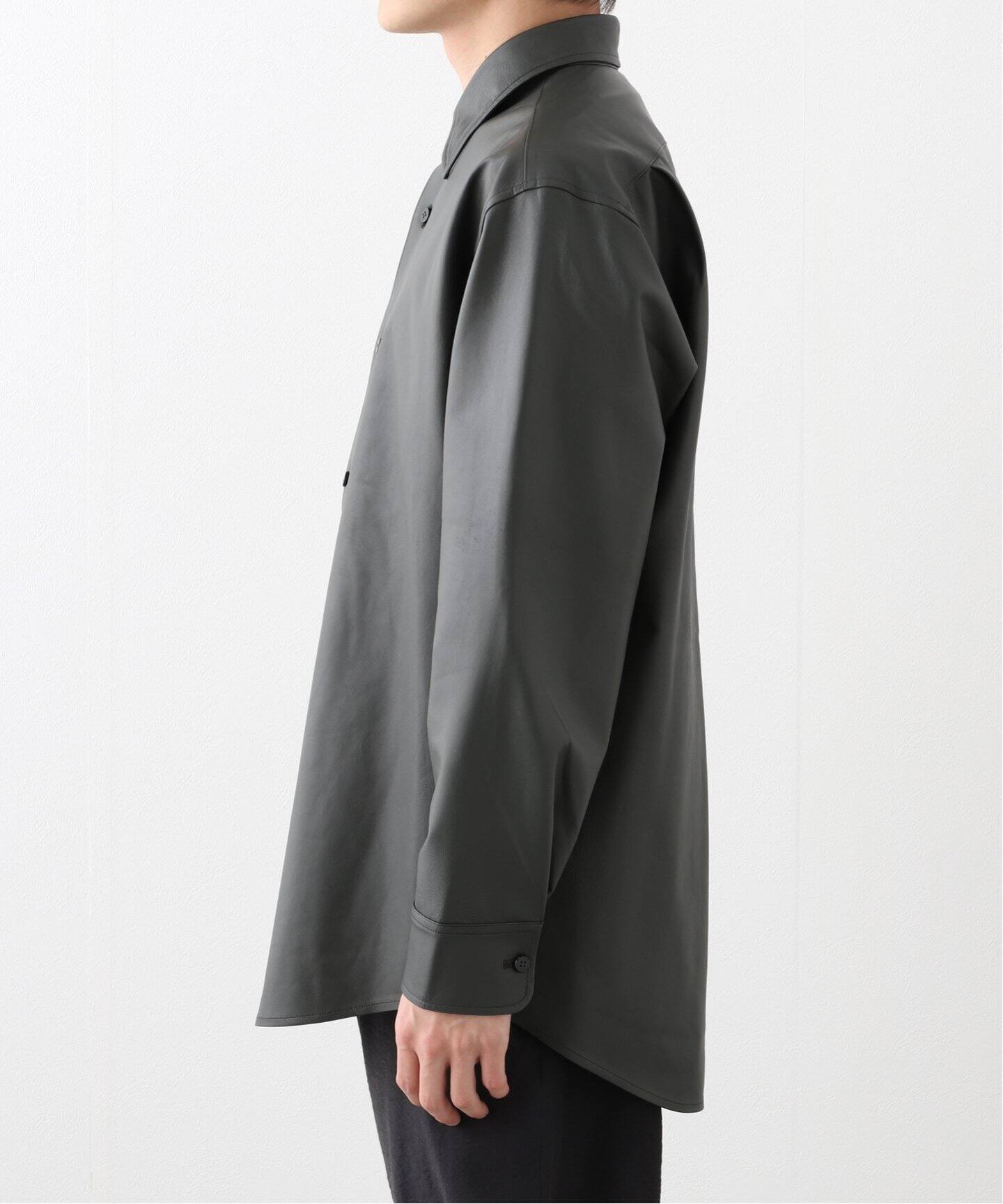 Cale (カル) ラムレザーライトシャツ C251L01B01（シャツ／ブラウス