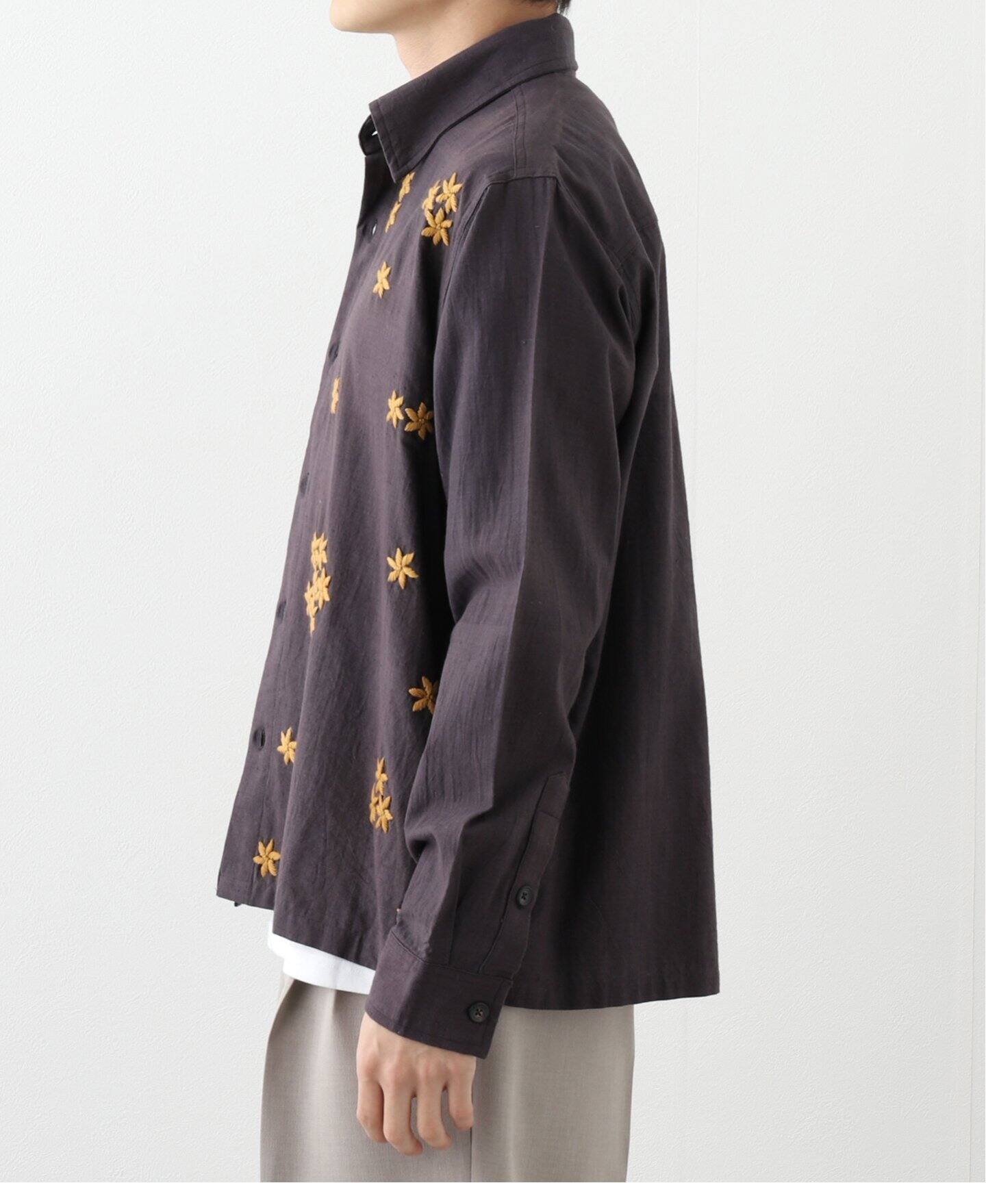 KARTIK RESEARCH (カルティック リサーチ) HAND EMBROIDERED BOX SHIRT 