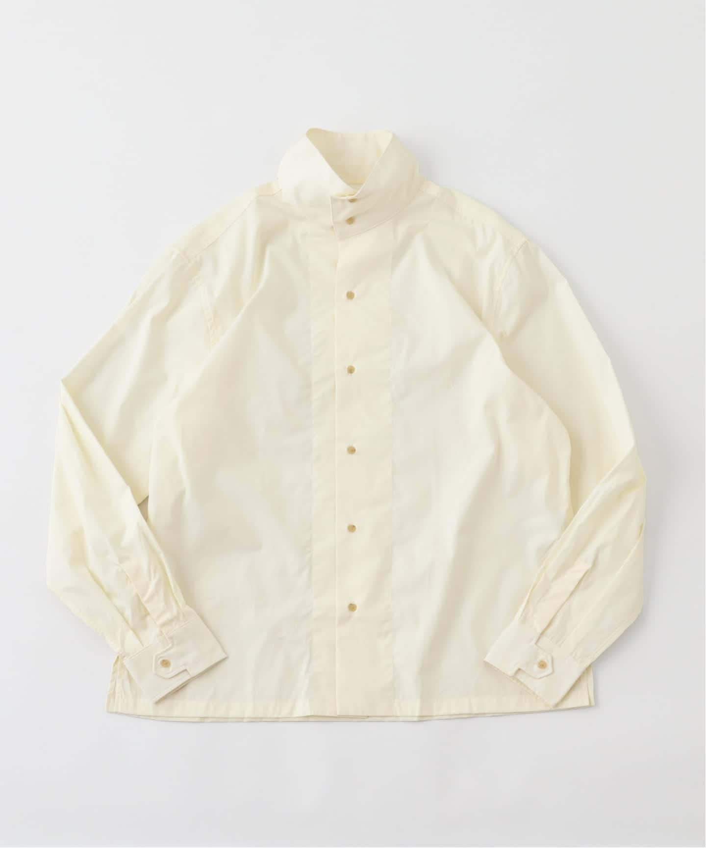 FURSAC/フルサ COTTON CANVAS SHIRT WITH SPEAR COLLARスピアカラー