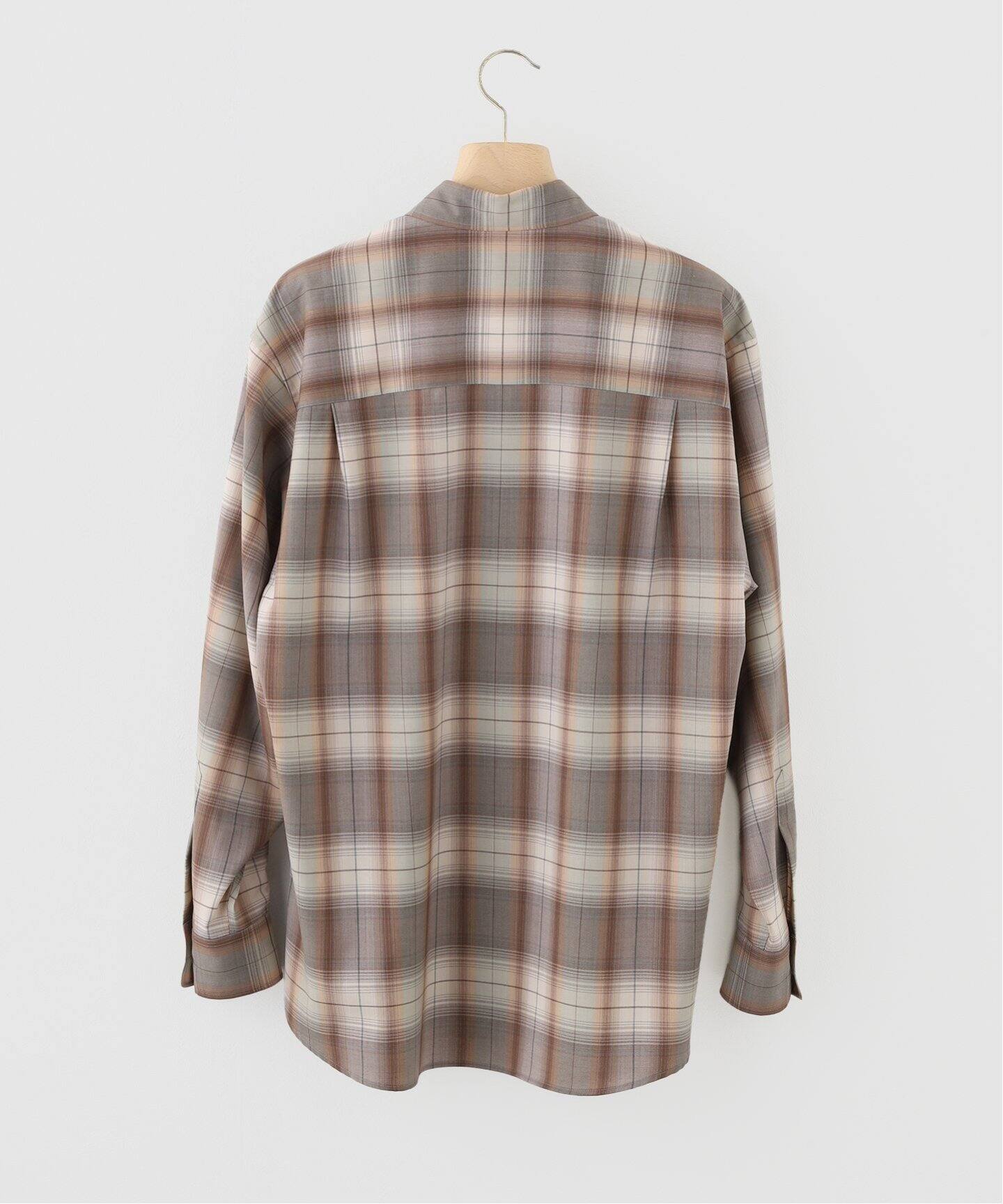 AURALEE (オーラリー) SUPER LIGHT WOOL CHECK シャツ A25SS01LC 