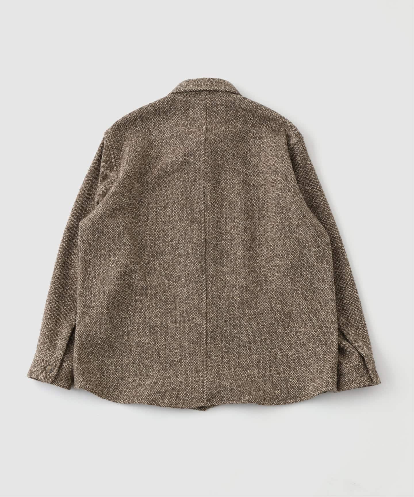 AURALEE (オーラリー) HOMESPUN TWEED SHIRT BLOUSON A25AB02HT AURALEE (オーラリー) HOMESPUN TWEED SHIRT BLOUSON A25AB02HT