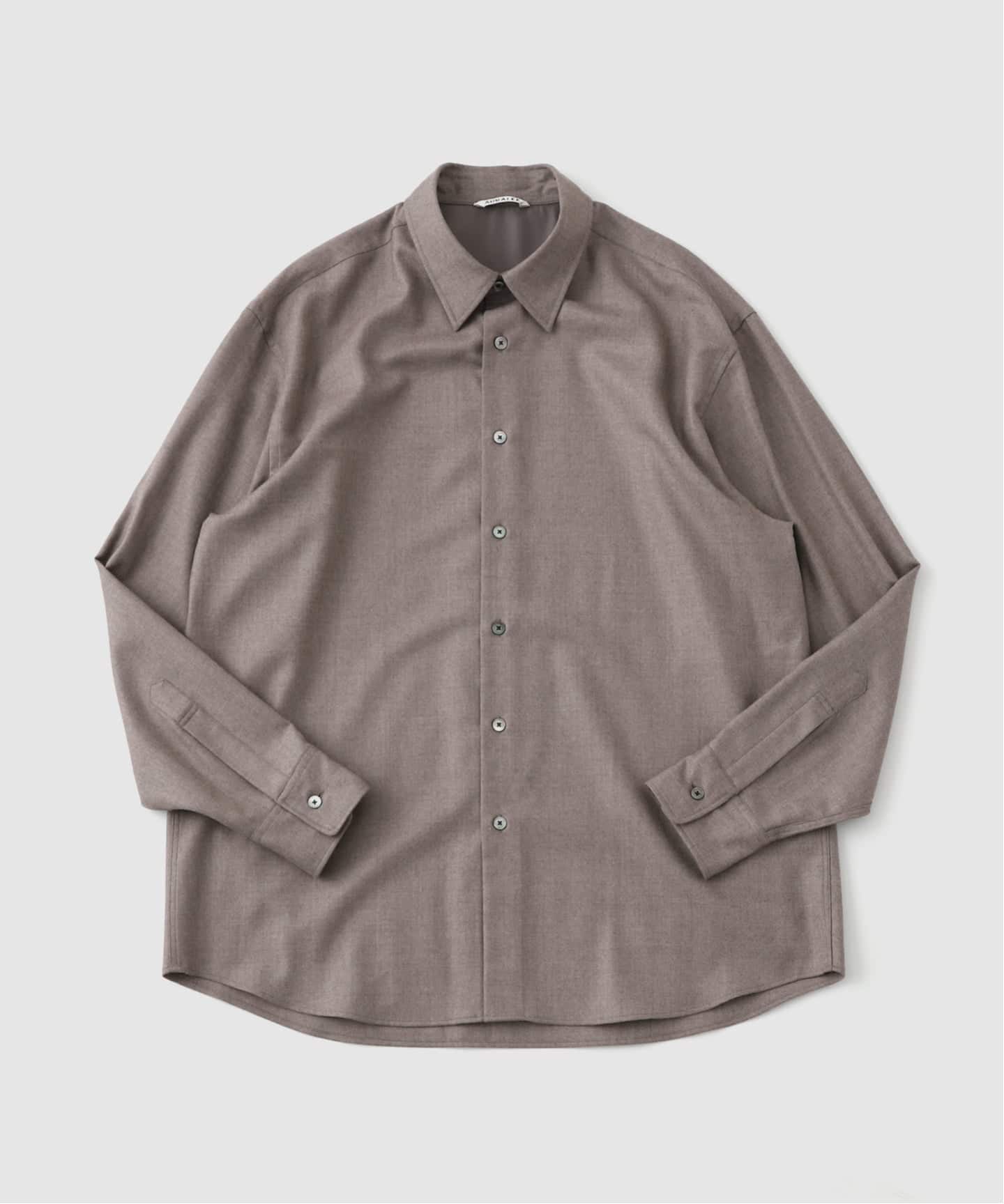 AURALEE (オーラリー) SUPER LIGHT WOOL SHIRT A25AS01OS（シャツ