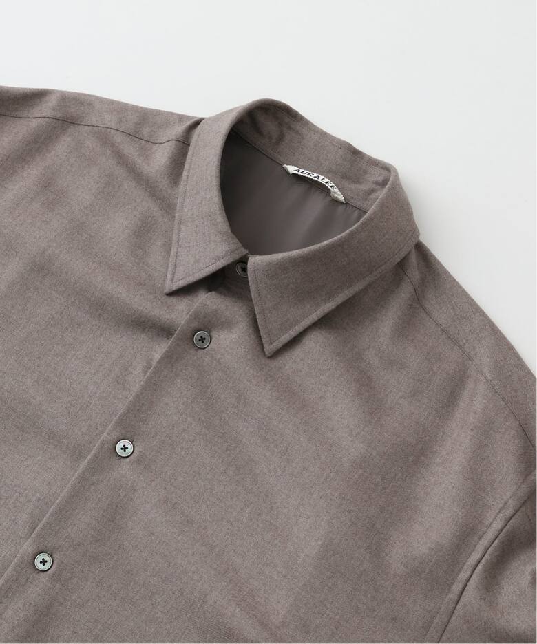 AURALEE (オーラリー) SUPER LIGHT WOOL SHIRT A25AS01OS（シャツ