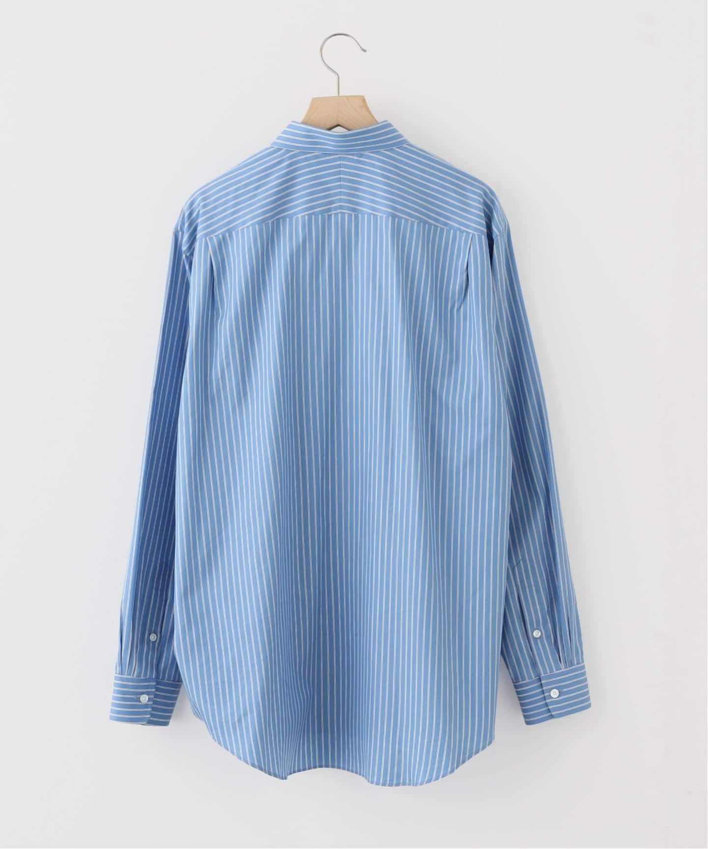 AURALEE (オーラリー) COTTON SILK STRIPE SHIRT（シャツ