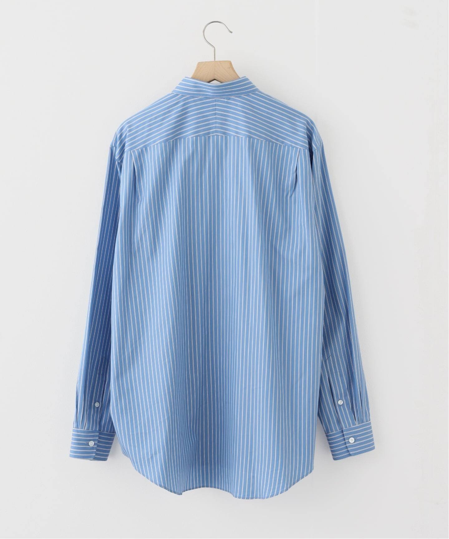 AURALEE (オーラリー) COTTON SILK STRIPE SHIRT（シャツ／ブラウス 
