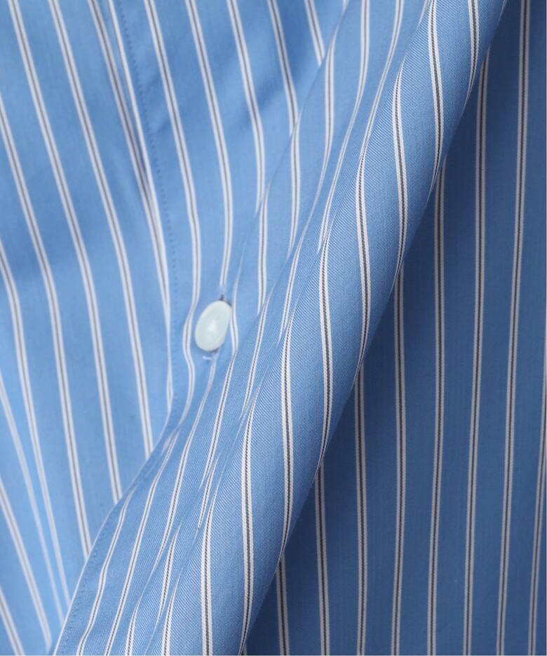 AURALEE (オーラリー) COTTON SILK STRIPE SHIRT（シャツ／ブラウス  