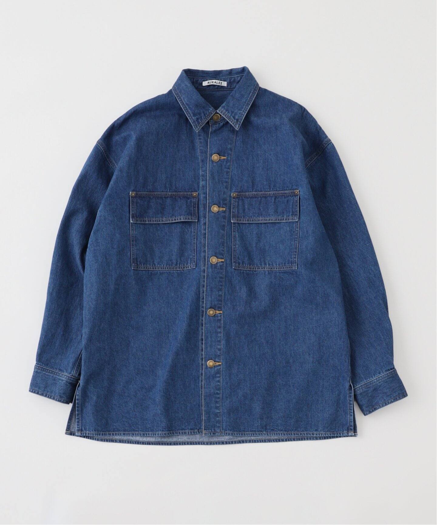 AURALEE (オーラリー) SELVEDGE LIGHT OZ DENIM シャツ A25SS01SD 