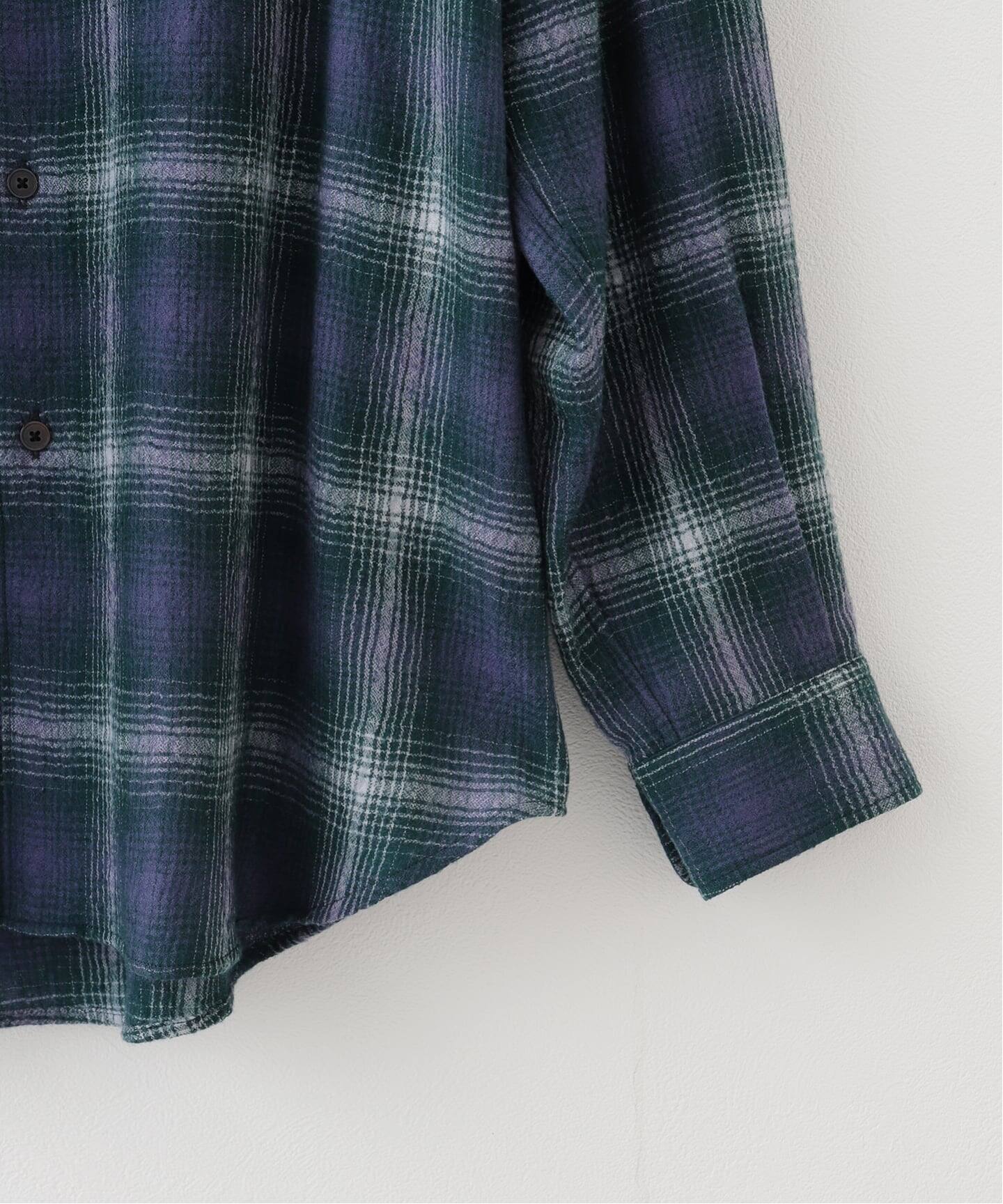 AURALEE (オーラリー) AIRY WOOL CHECK シャツ（シャツ／ブラウス