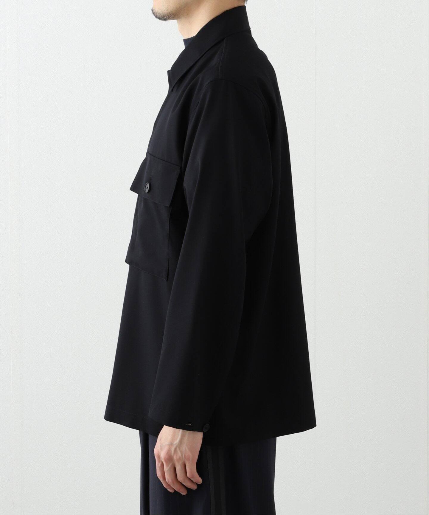 AURALEE (オーラリー) WOOL HERRINGBONE OVER SHIRT（シャツ／ブラウス 
