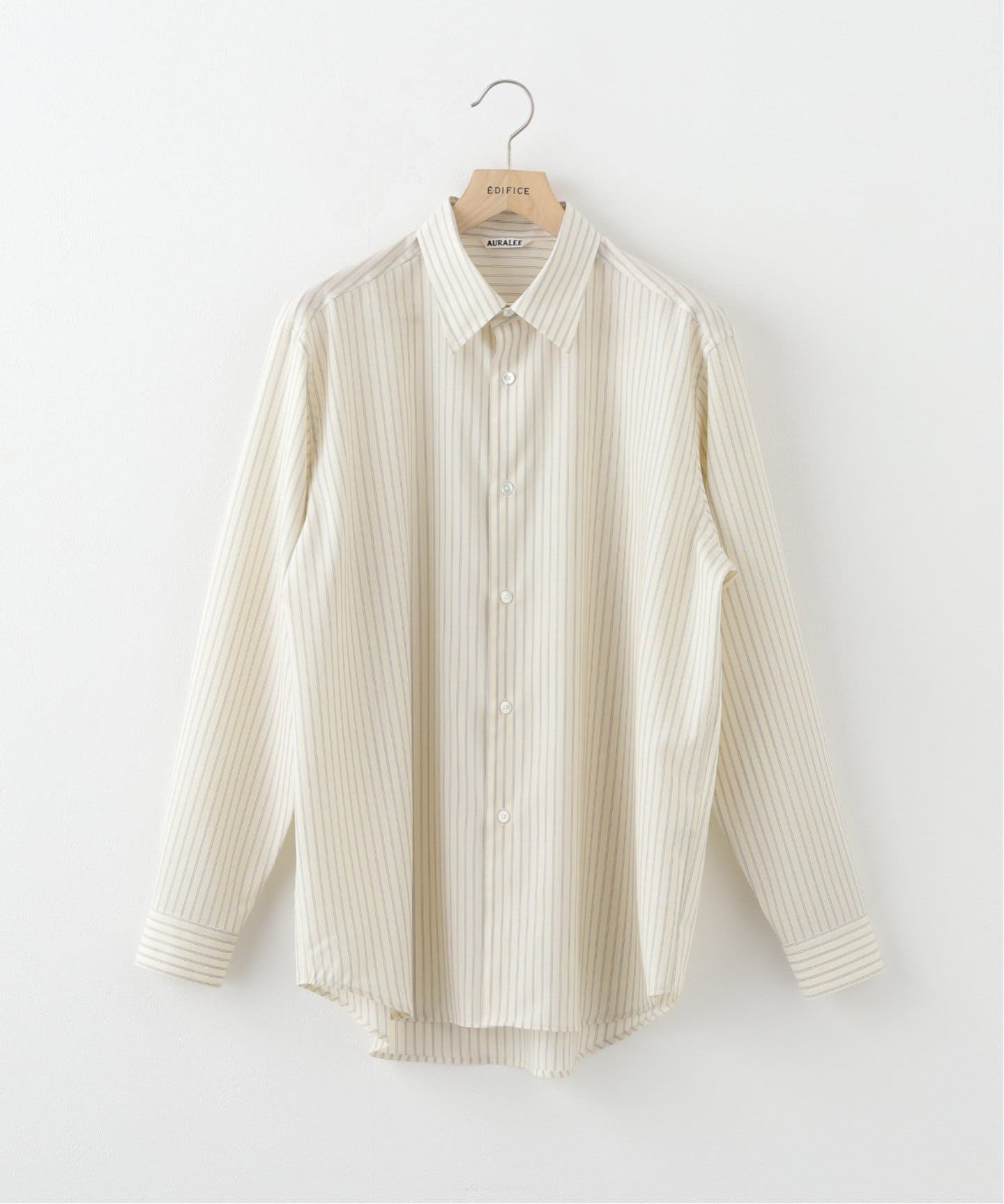 AURALEE (オーラリー) SUPER FINE WOOL STRIPE SHIRT A25SS01WW